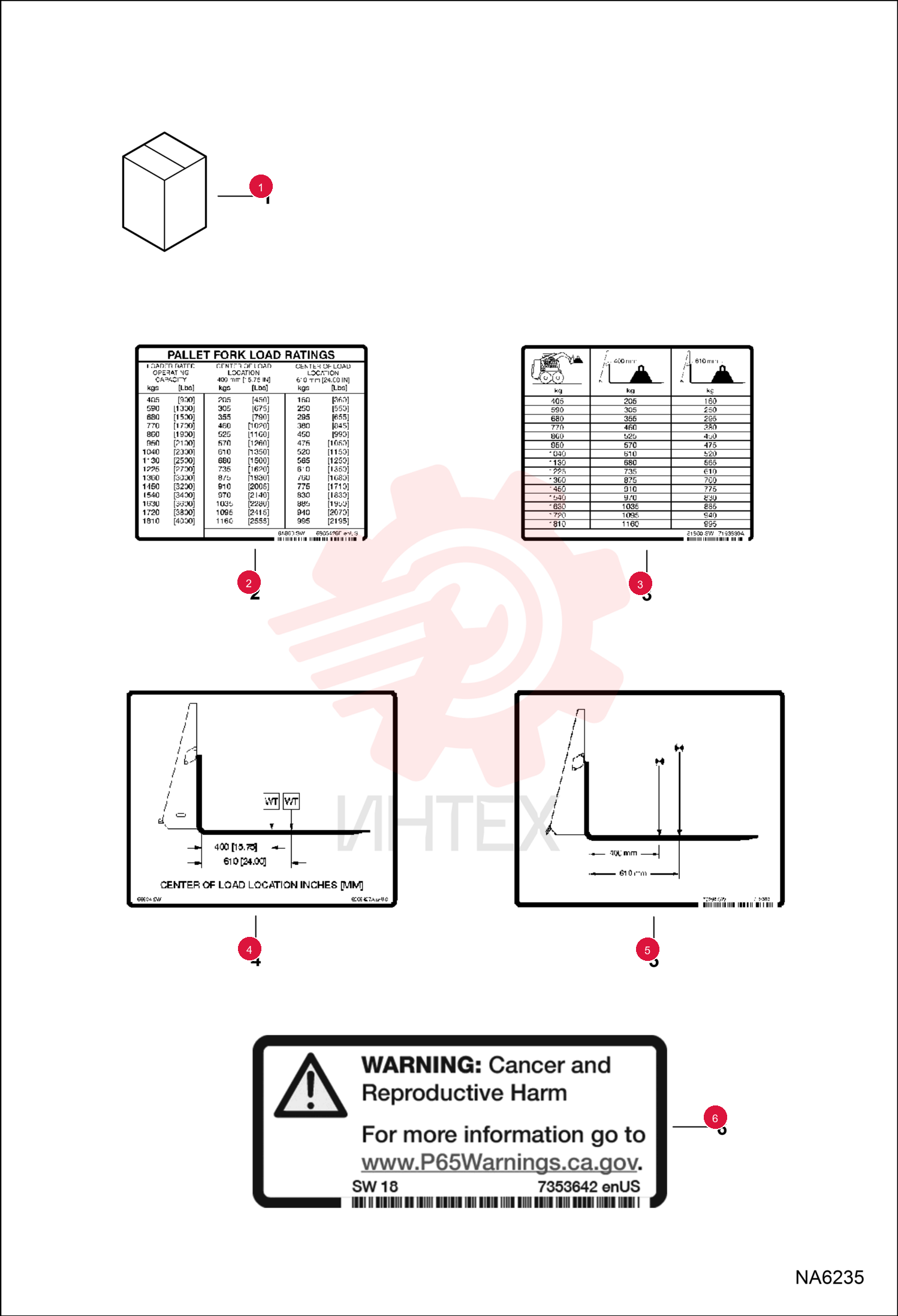 DECAL, LOAD RATING 6905426