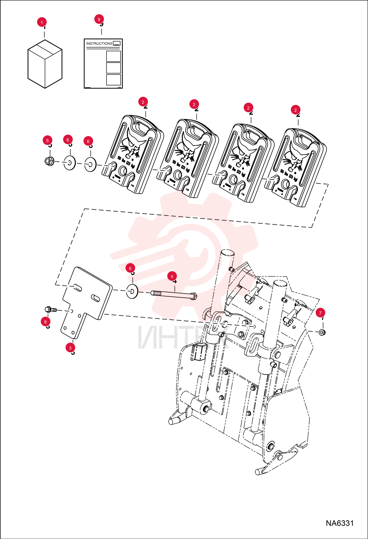 KIT, COUNTERWEIGHT 7189709