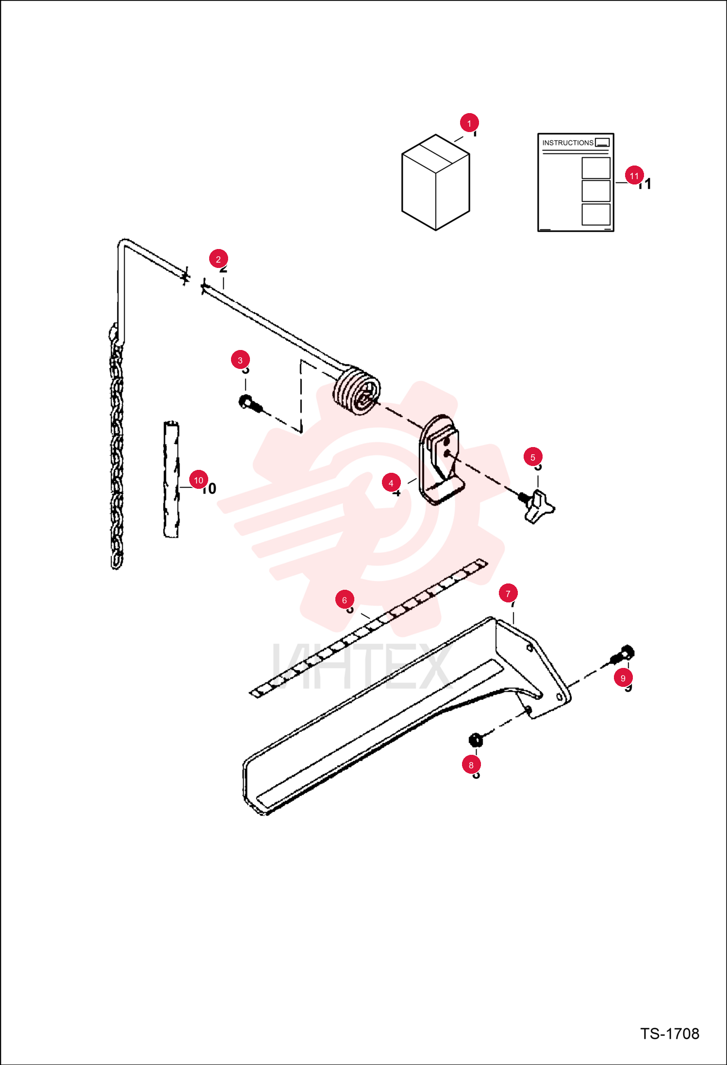 KIT, GUIDE ROD 7255036