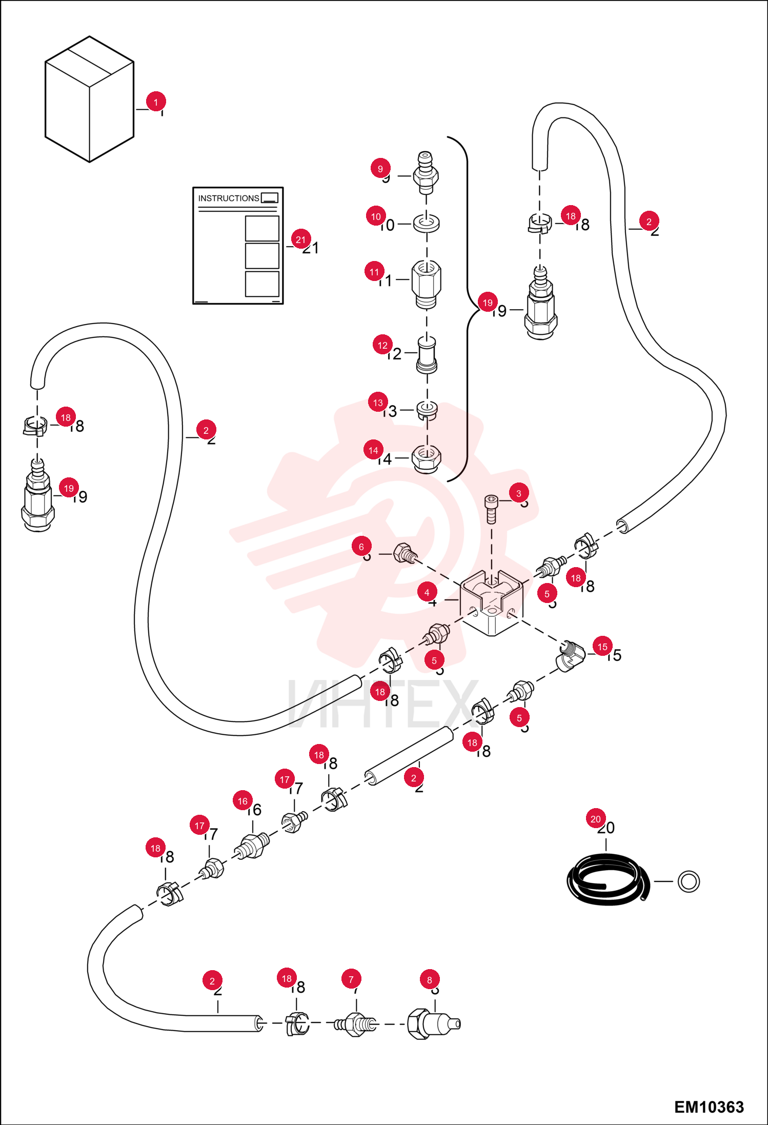 KIT, SPRAY NOZZLE 7240656