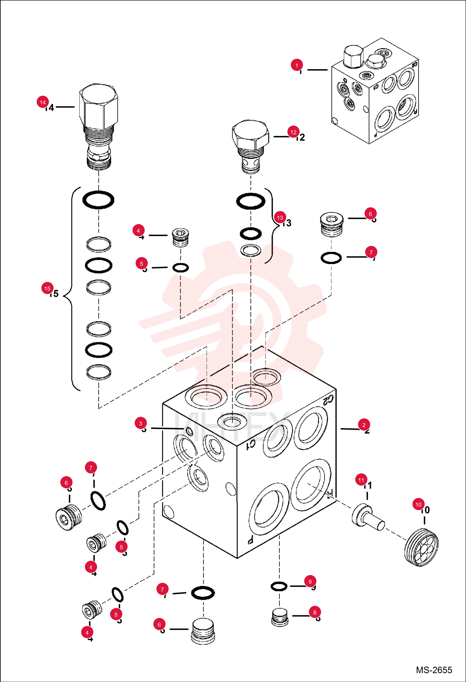 MANIFOLD, HYD ASSY 6689919