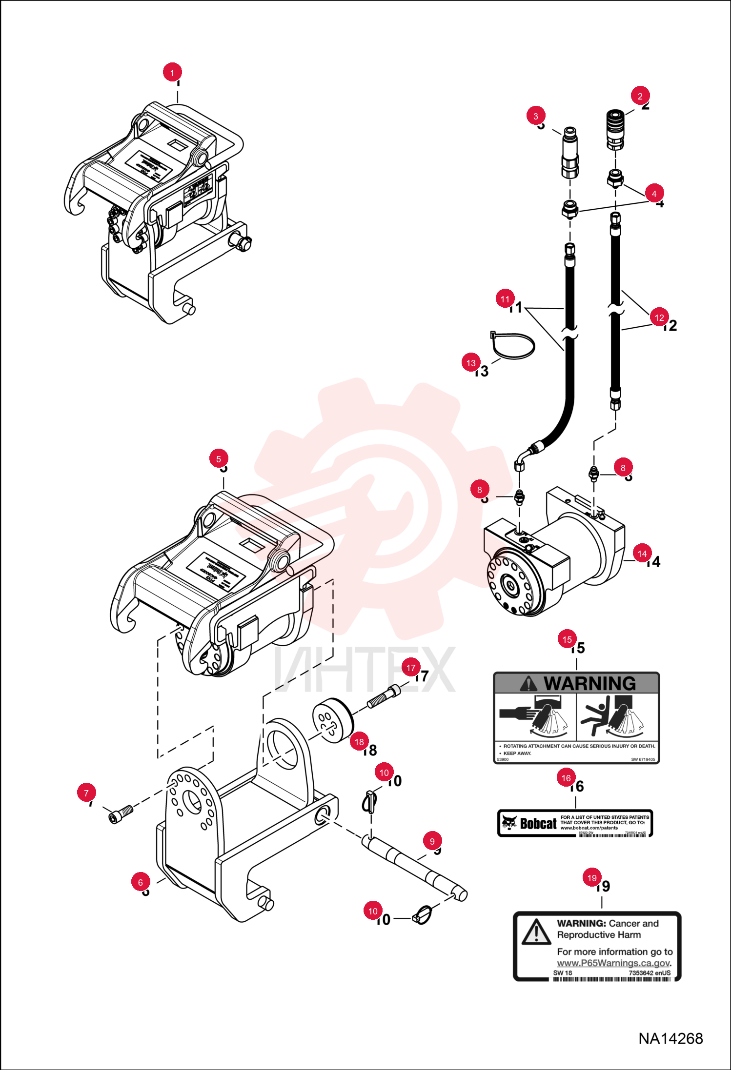 COUPLER FF FEMALE 1/2 BDY 3/4 SAE THREAD 7246790EF (3)