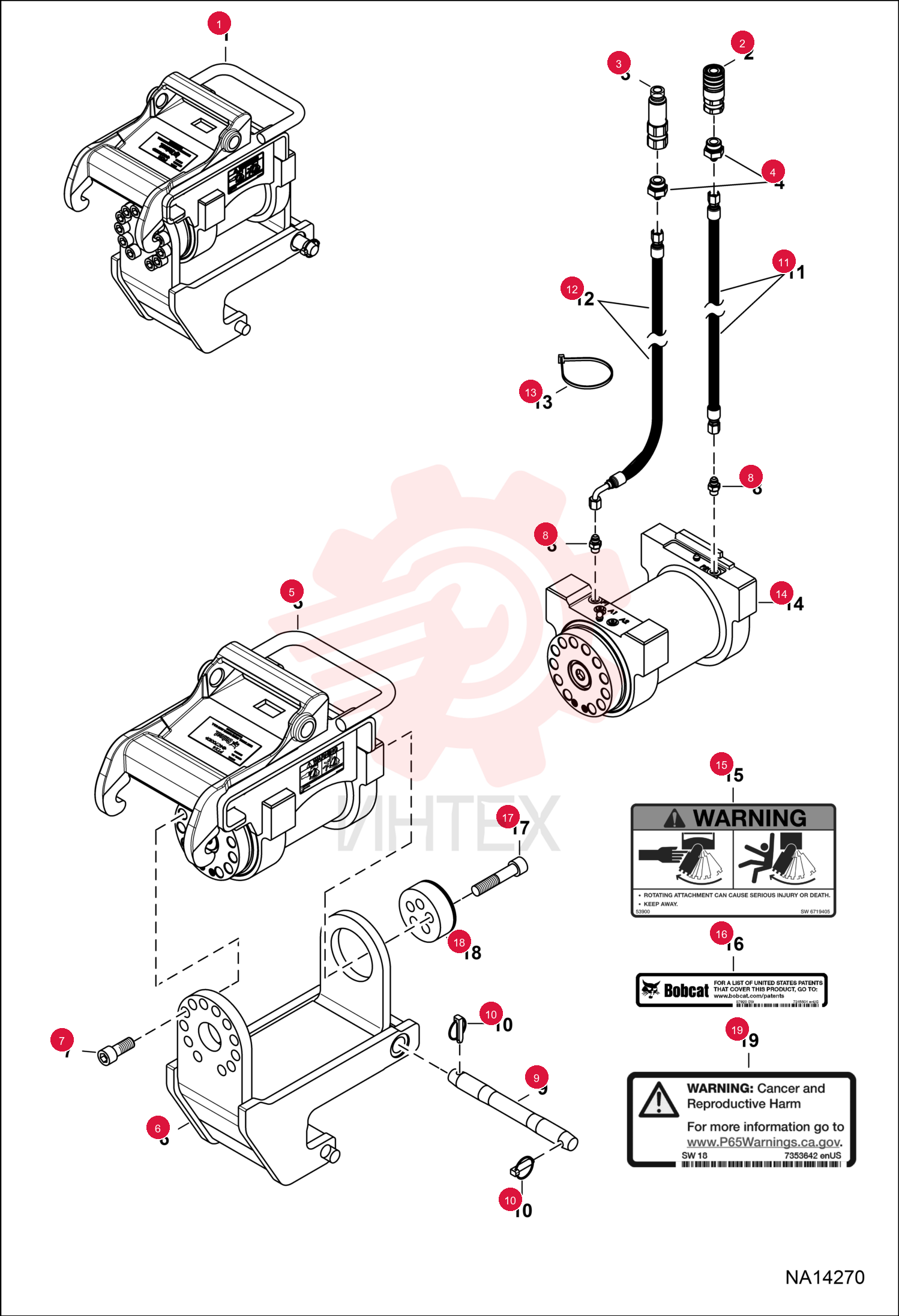 COUPLER FF FEMALE 1/2 BDY 3/4 SAE THREAD 7246790EF (4)