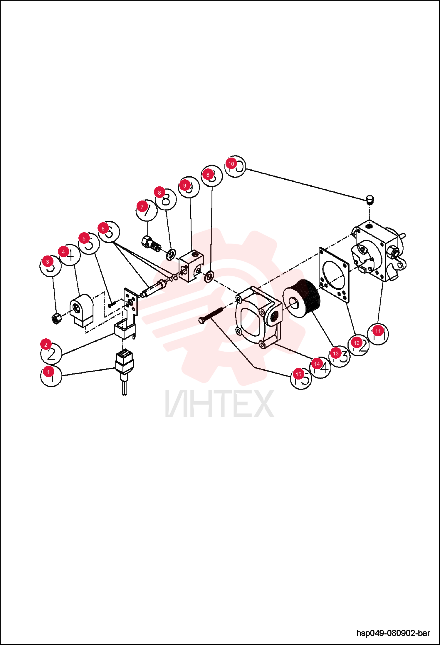 DIN CORD CONNECTOR ASSEMBLY MM32-0443