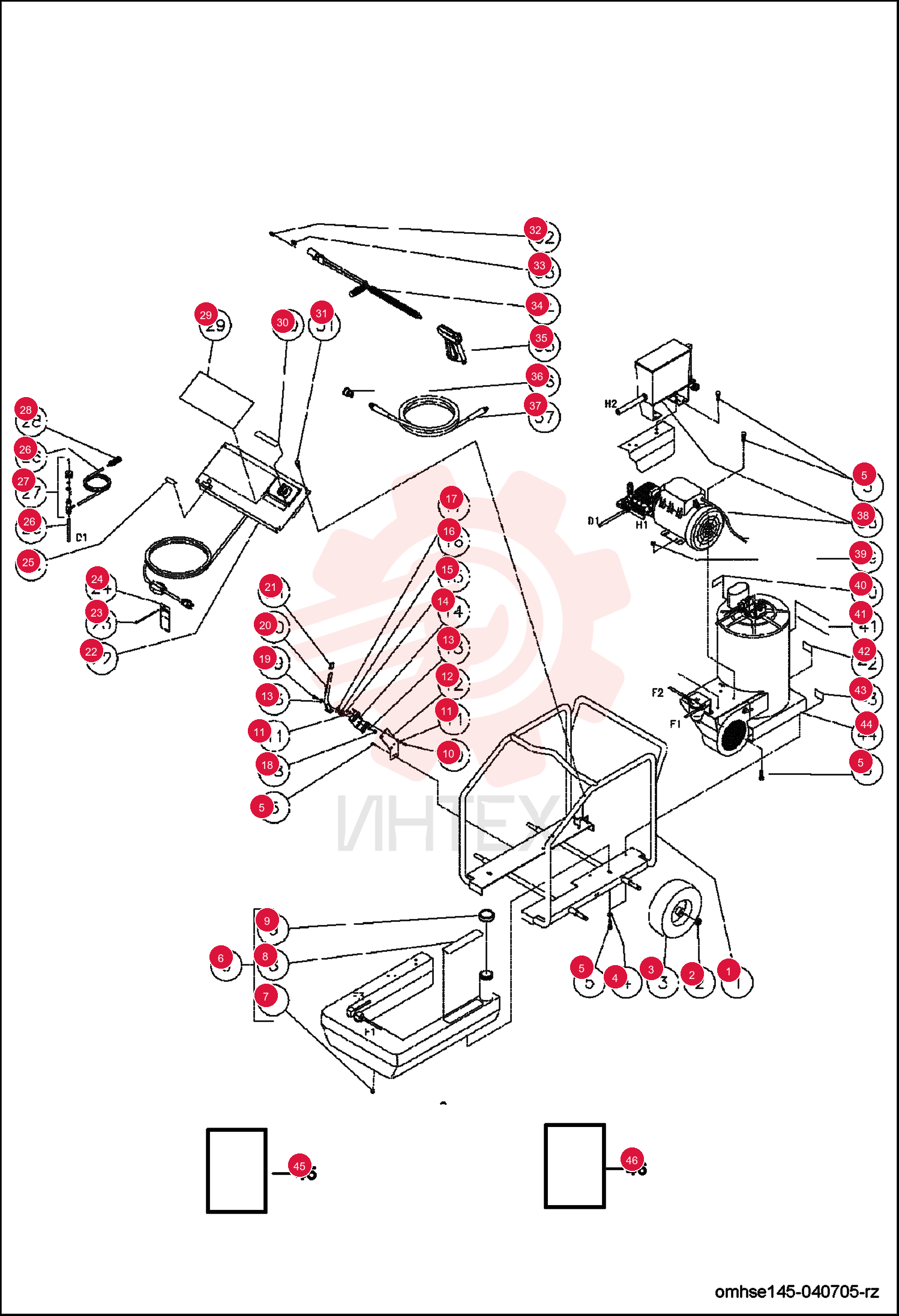 FRAME ASSEMBLY PAINTED BLACK MM5-0128A01