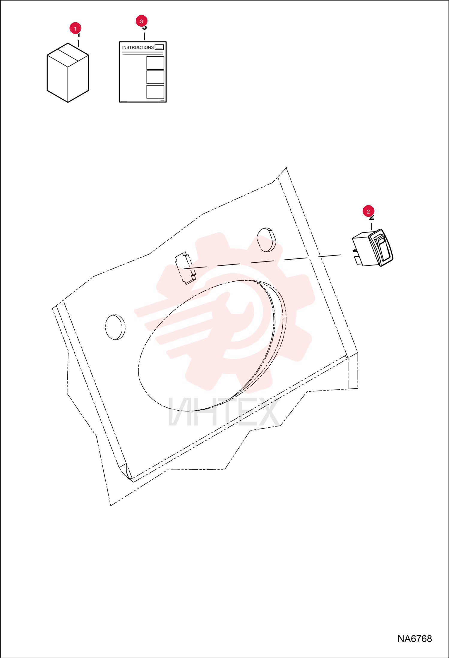 SWITCH, ROCKER A/C 7169112
