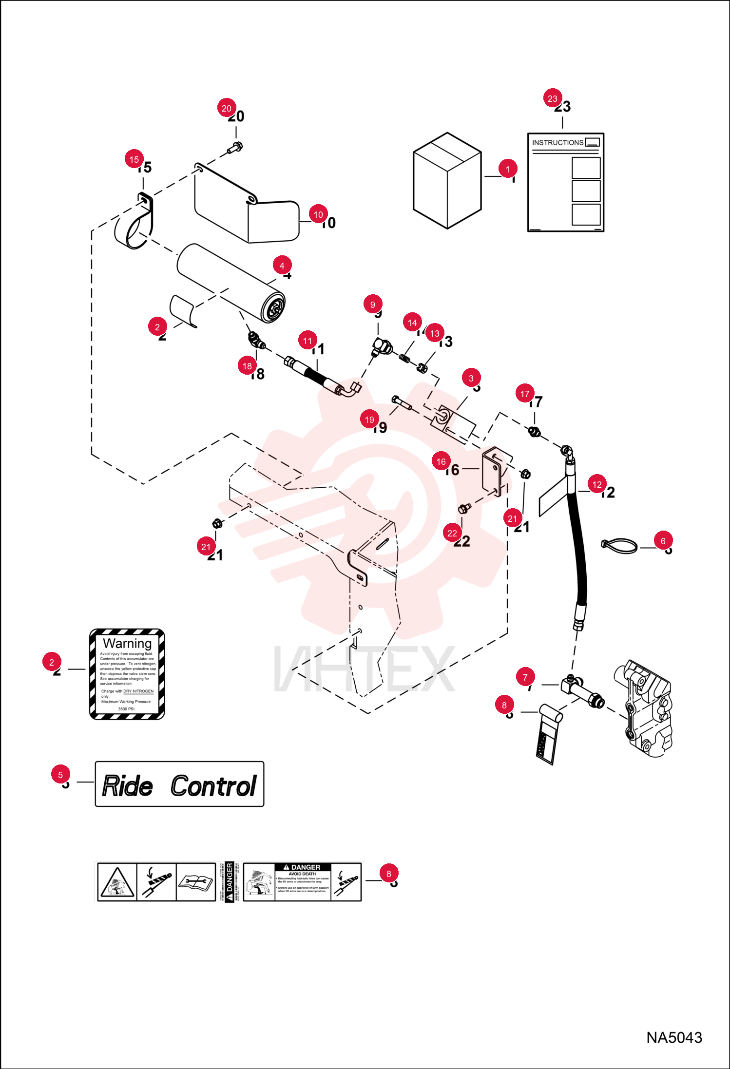 KIT, CONTROL RIDE 7184637
