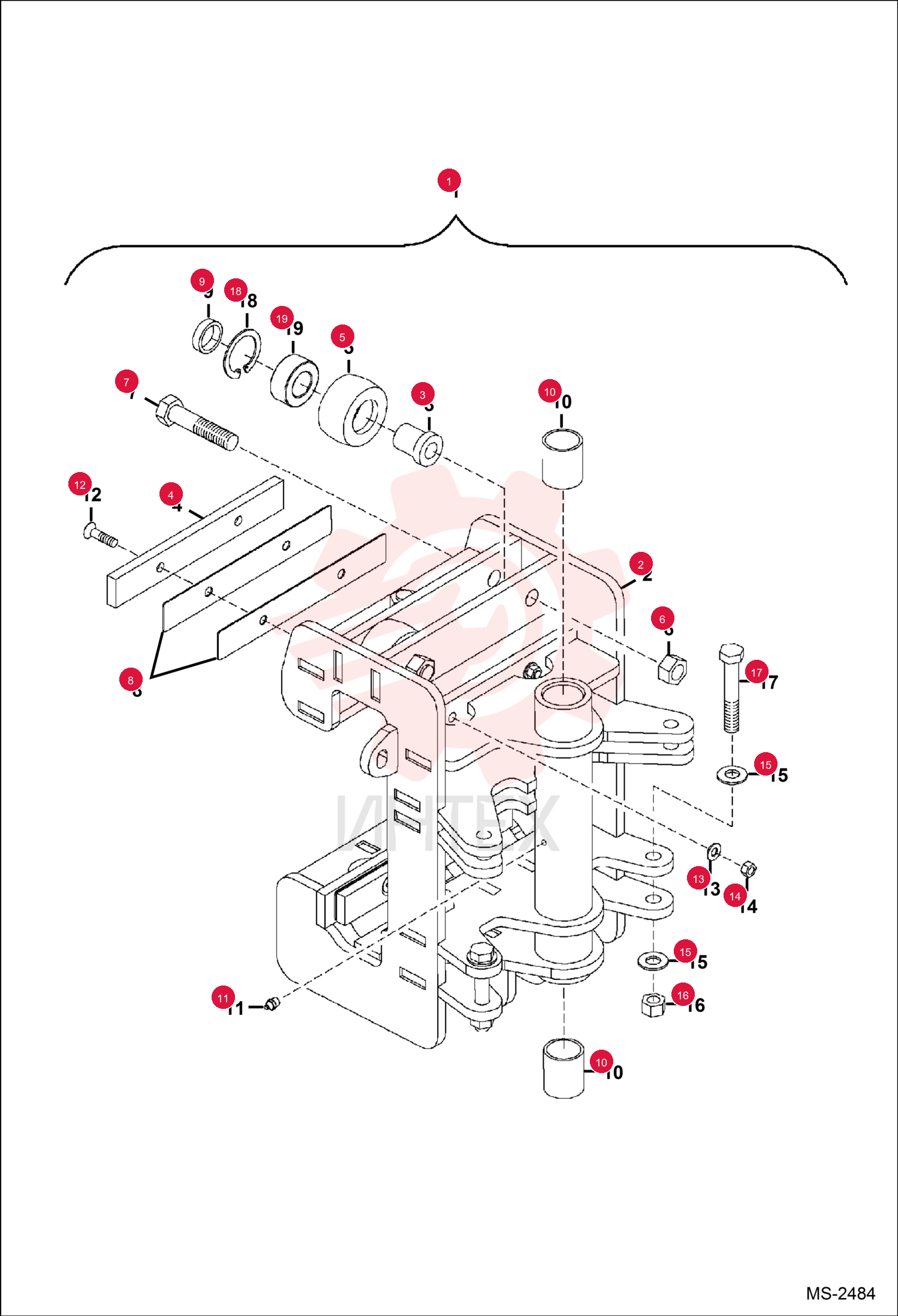 BRACKET ASSY 6697880 (2)