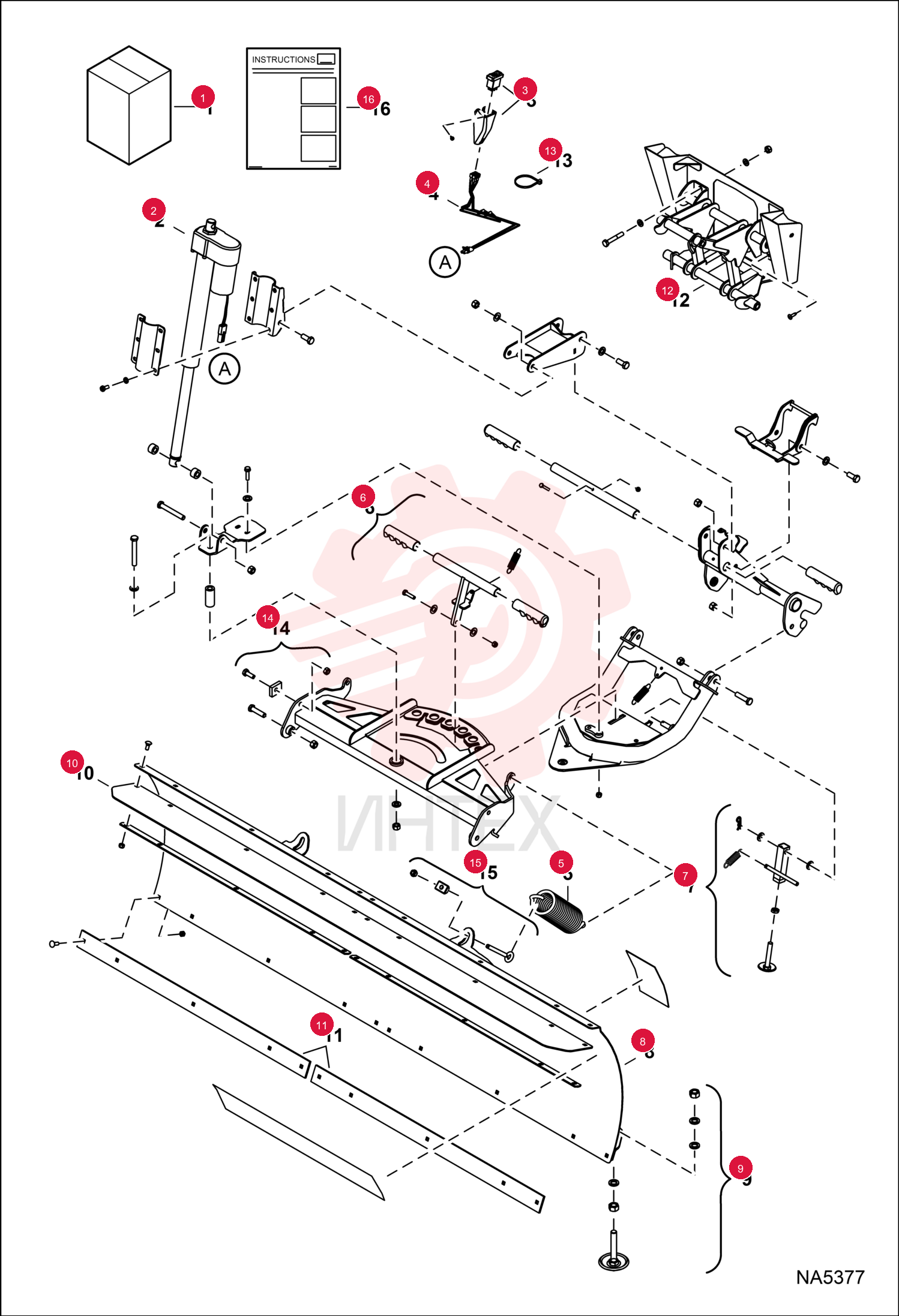 KIT, SNOW PLOW 72" 7194787