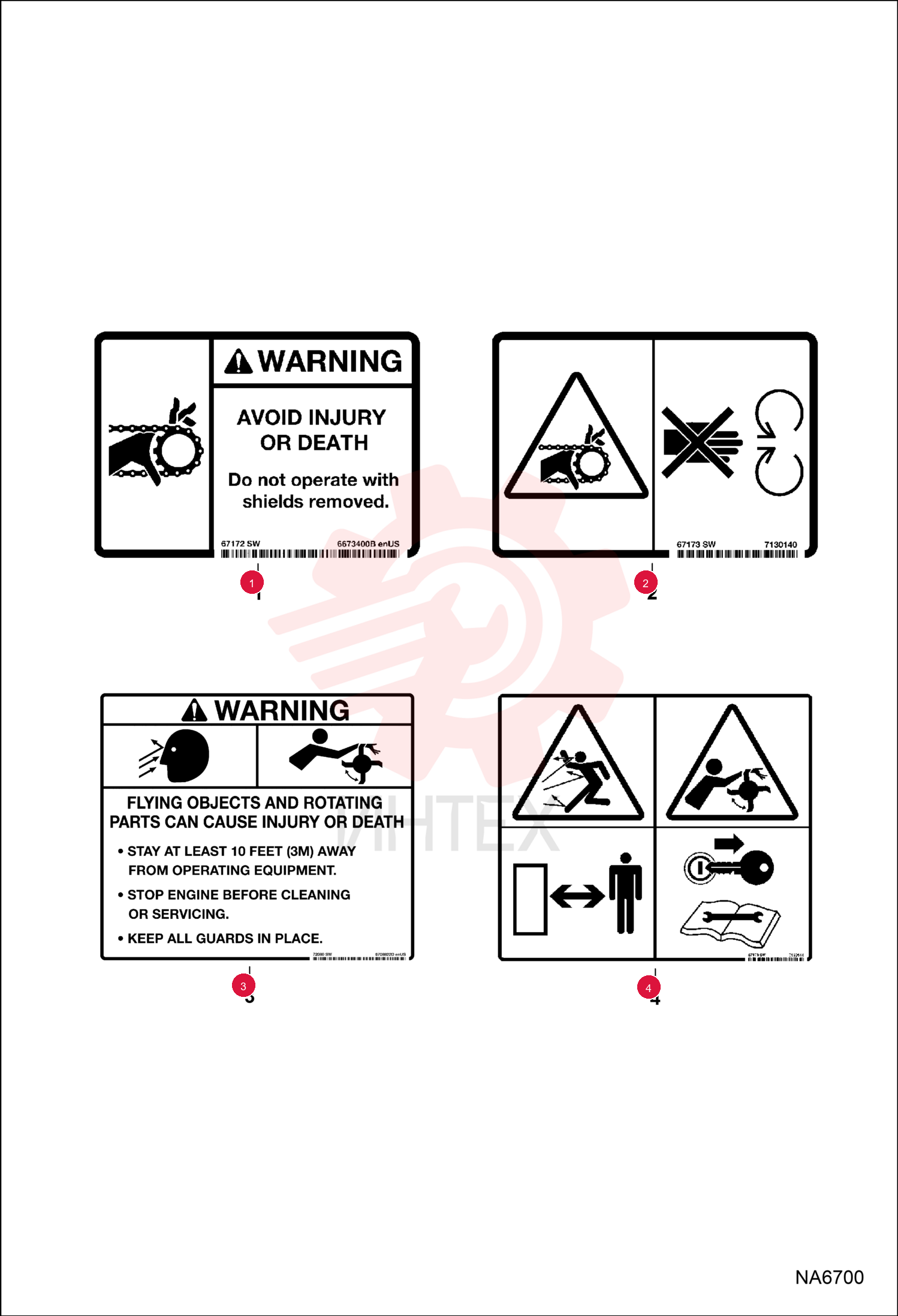 DECAL, WARNING 6673400