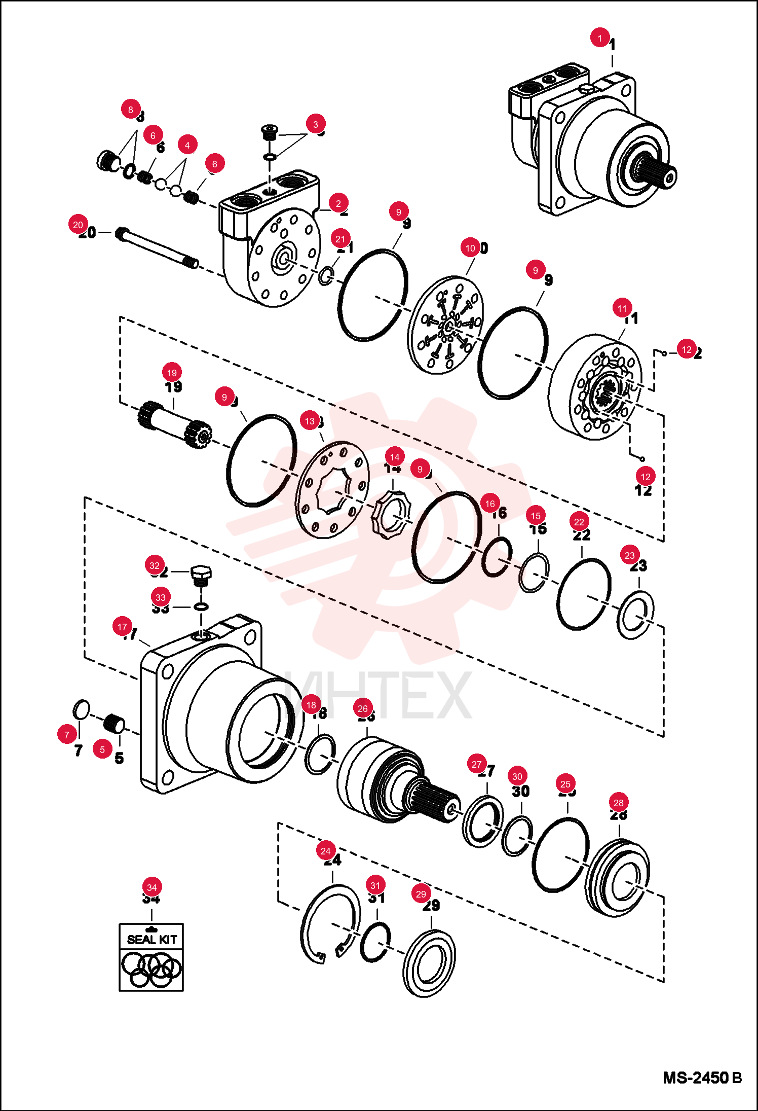 MOTOR, HYD 7224862