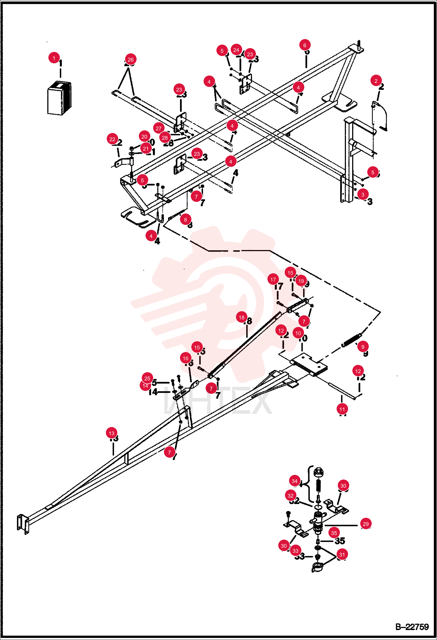 FRAME, SPRAYER 6685009