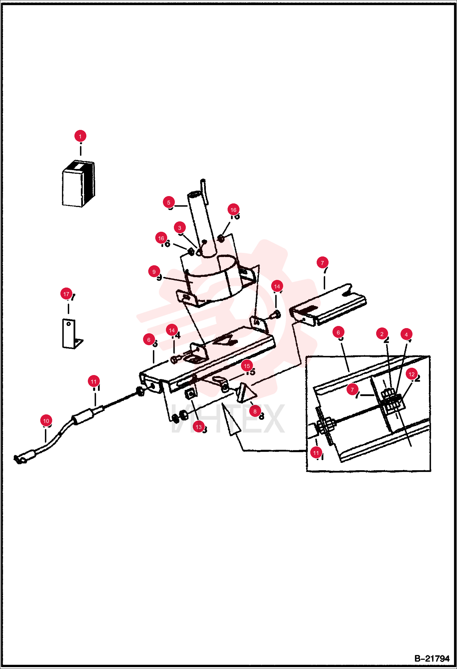 NUT PRETRQ HEX LOCK 85D5