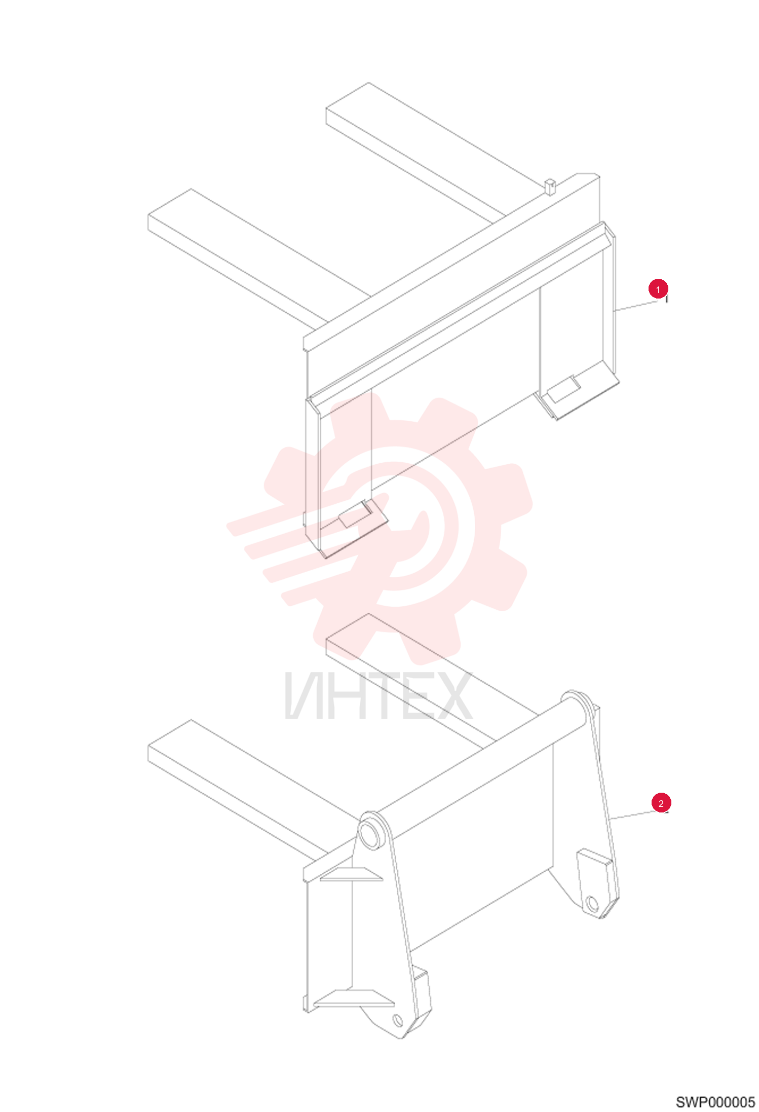 Pickup Frame Telehandler 6690905