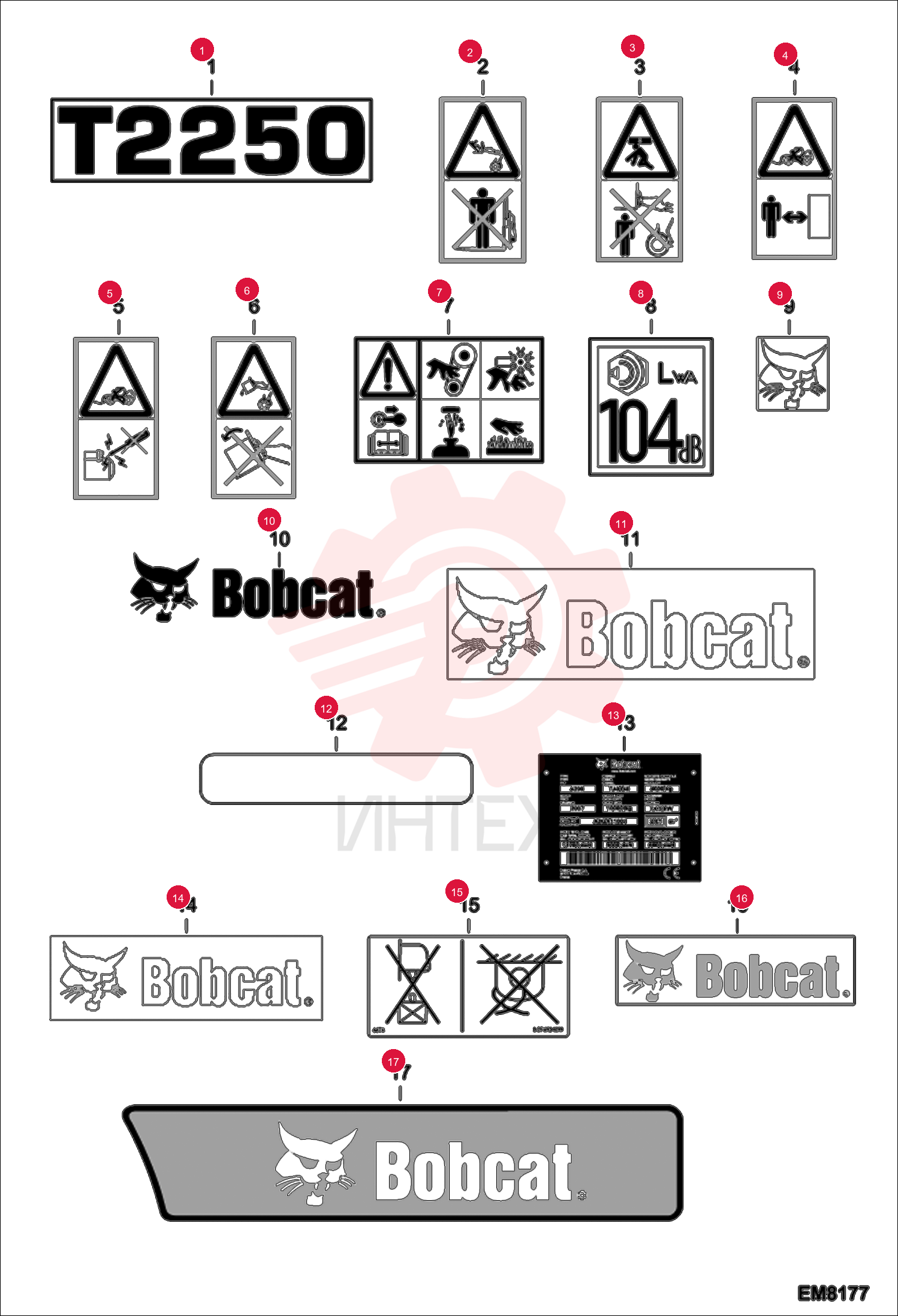 DECAL BOOM T2250