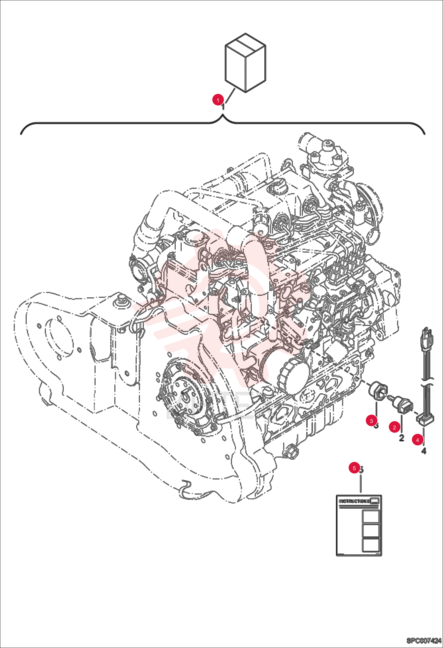 KIT, HEATER ENG BLOCK 6720808 (1)