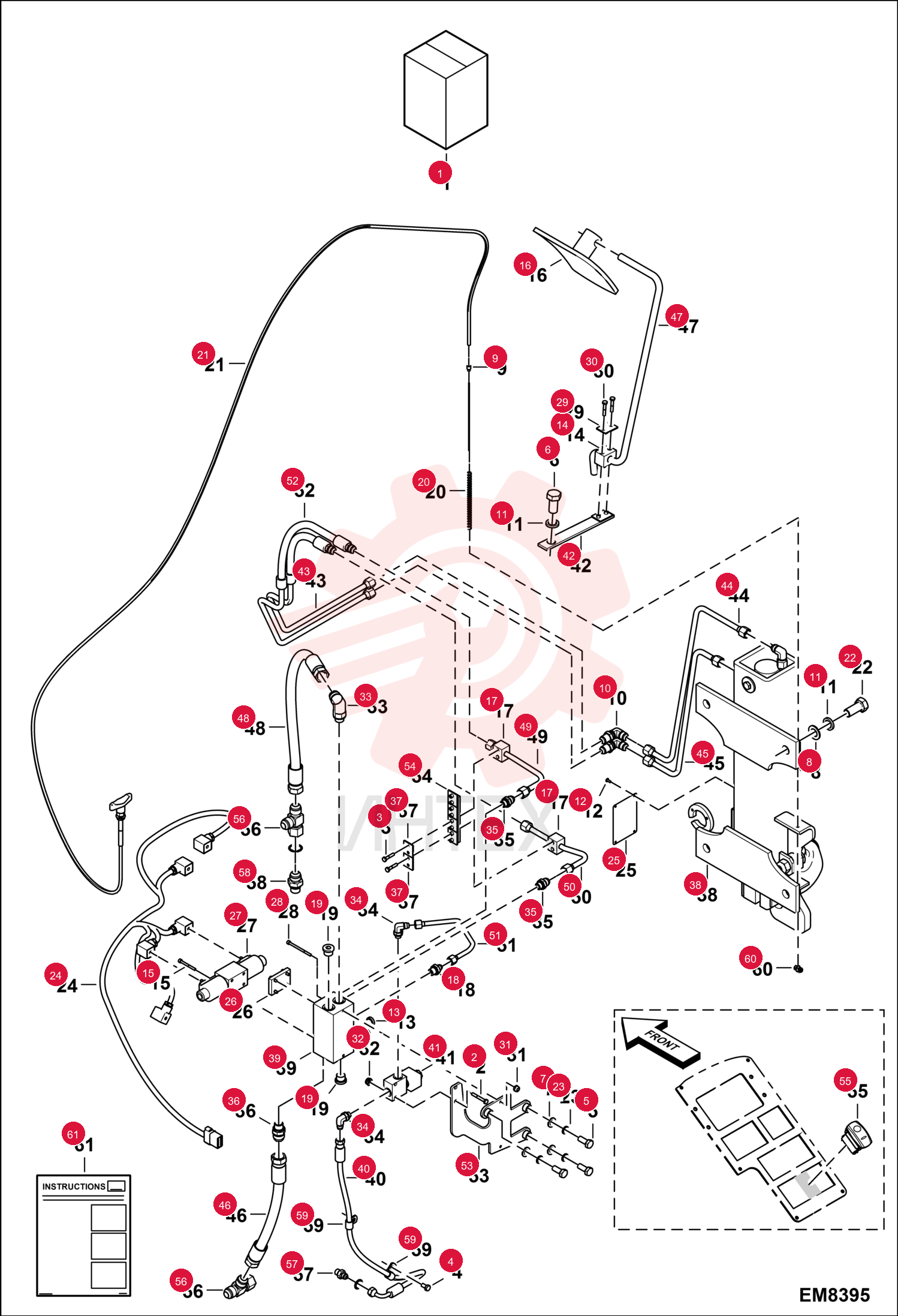 KIT, REAR HYD HOOK 6932343