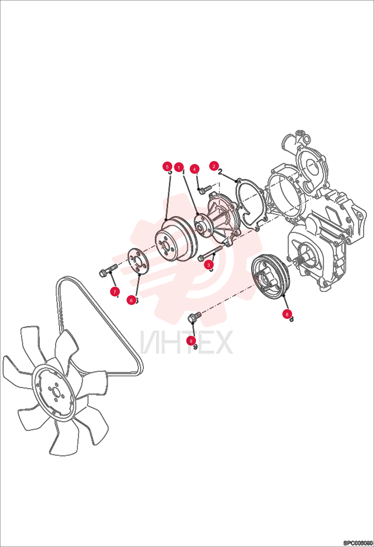 PUMP, WATER 6680852 (1)