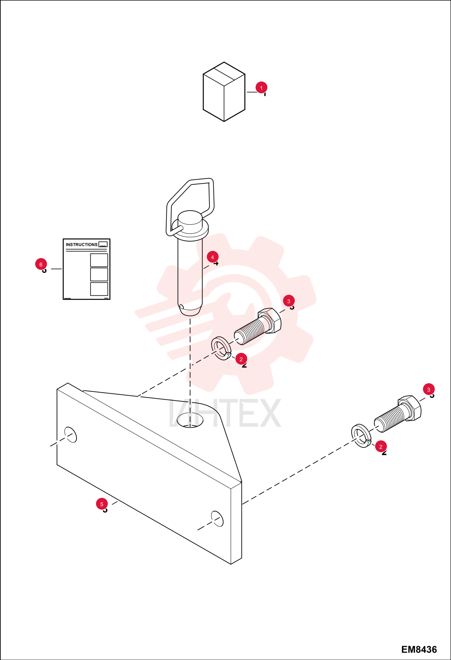 REAR HITCH KIT 6926428 (2)