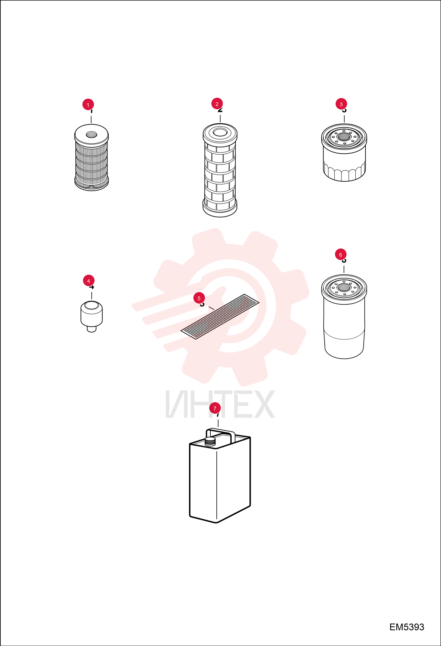 FUEL FILTER ELEMENT KIT 6911907 (3)