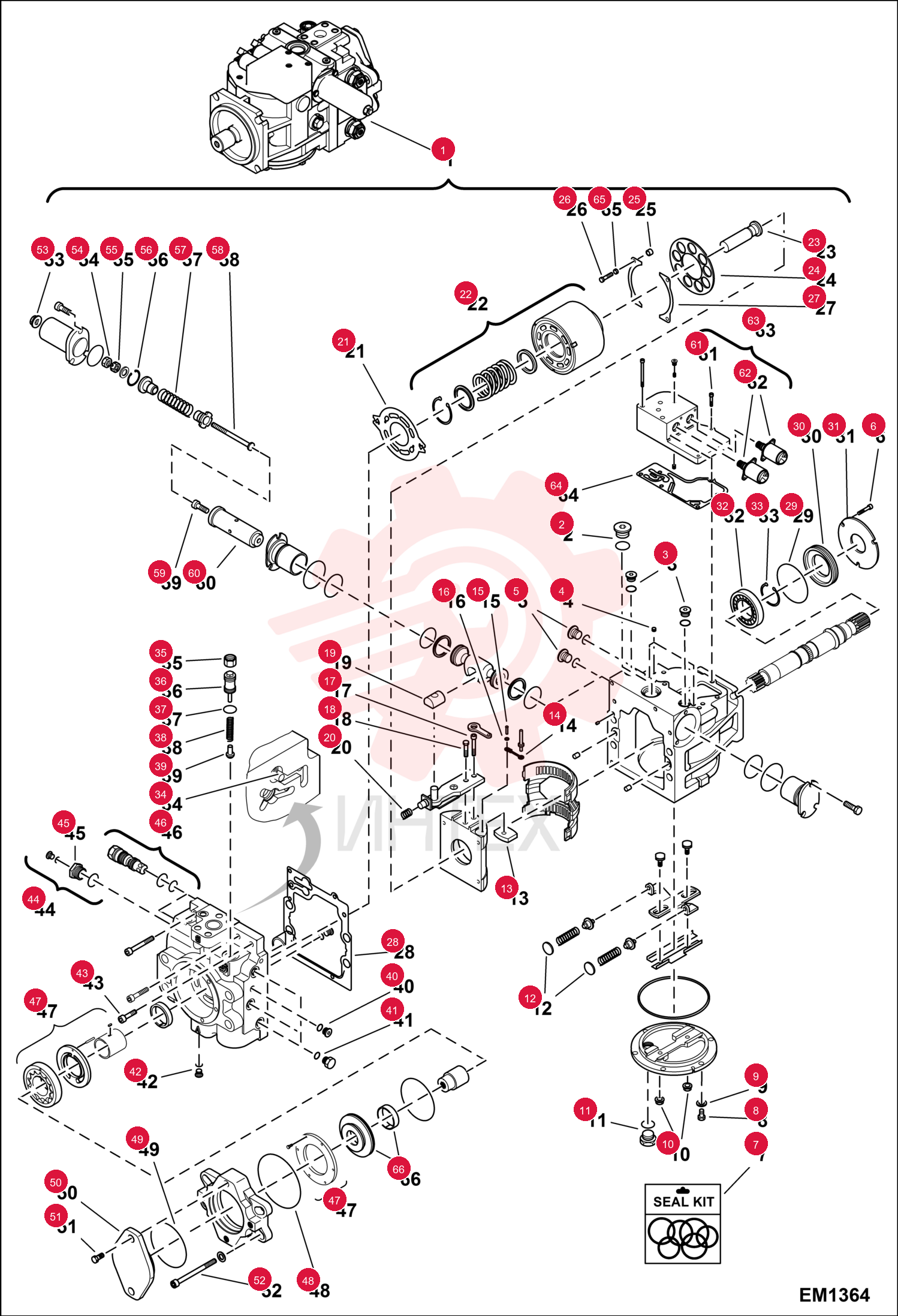 HYDROSTATIC PUMP 6910534 (5)