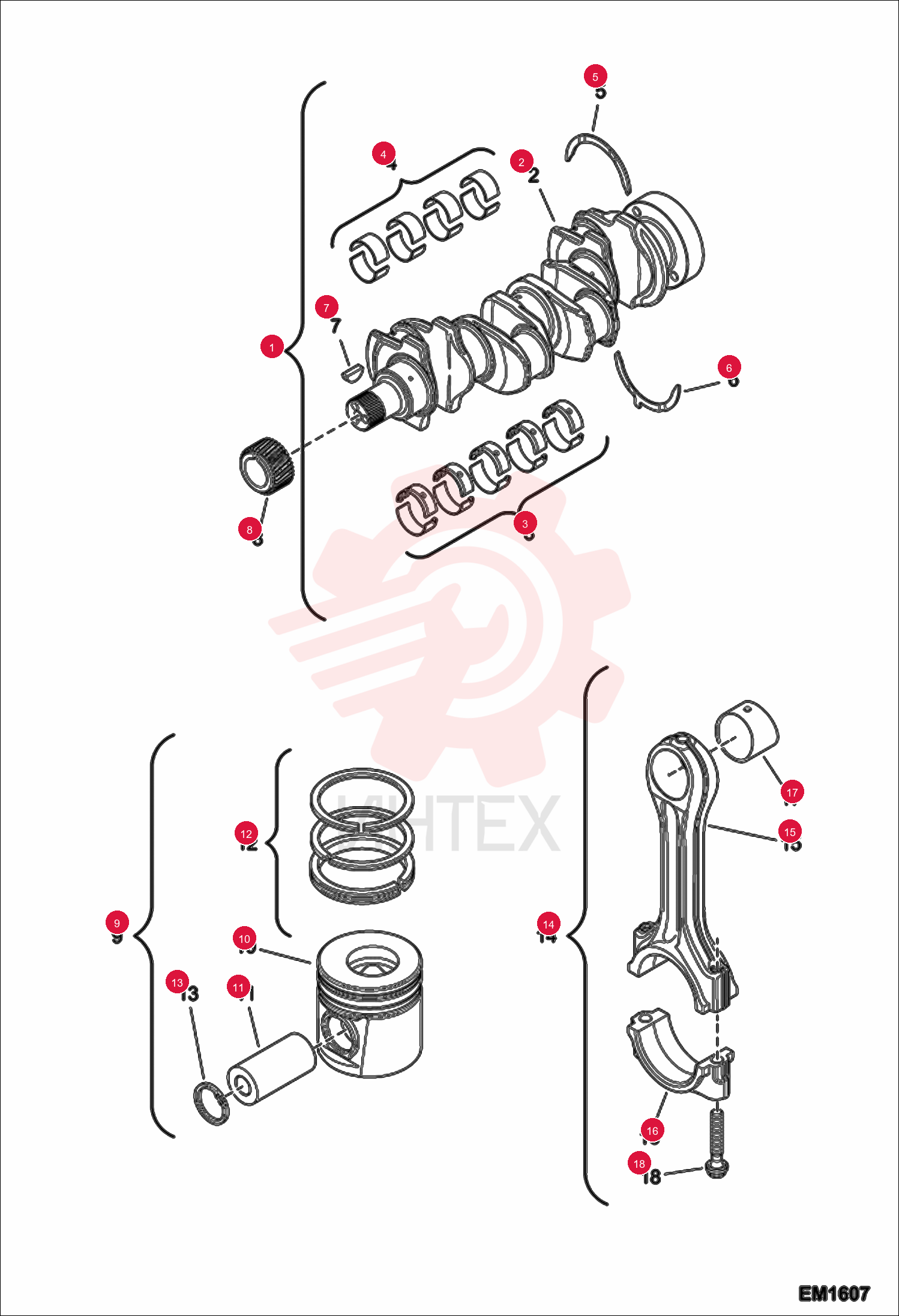 KIT CRANKSHAFT 7024011 (3)