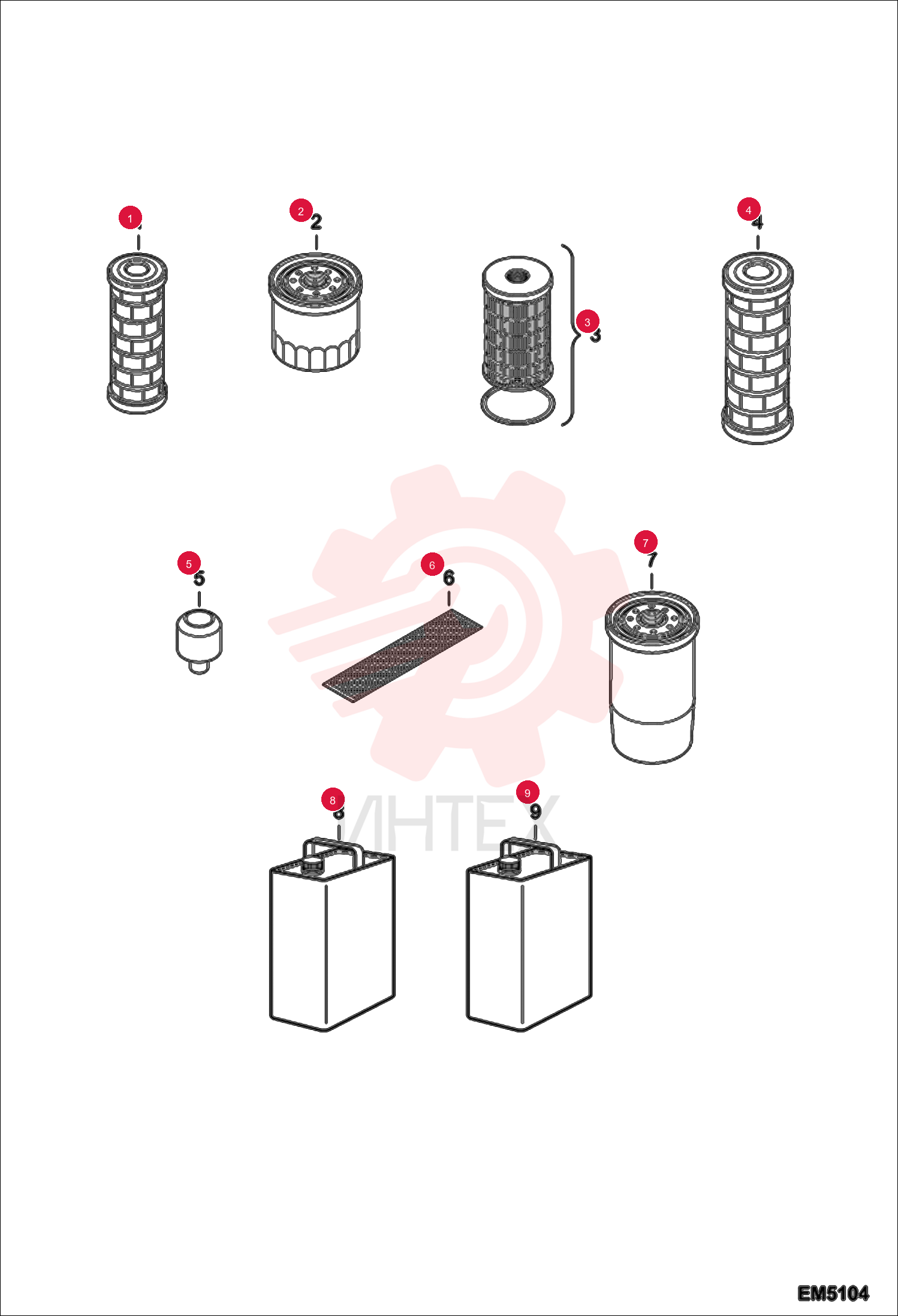 FILTER, AIR INNER 6910726