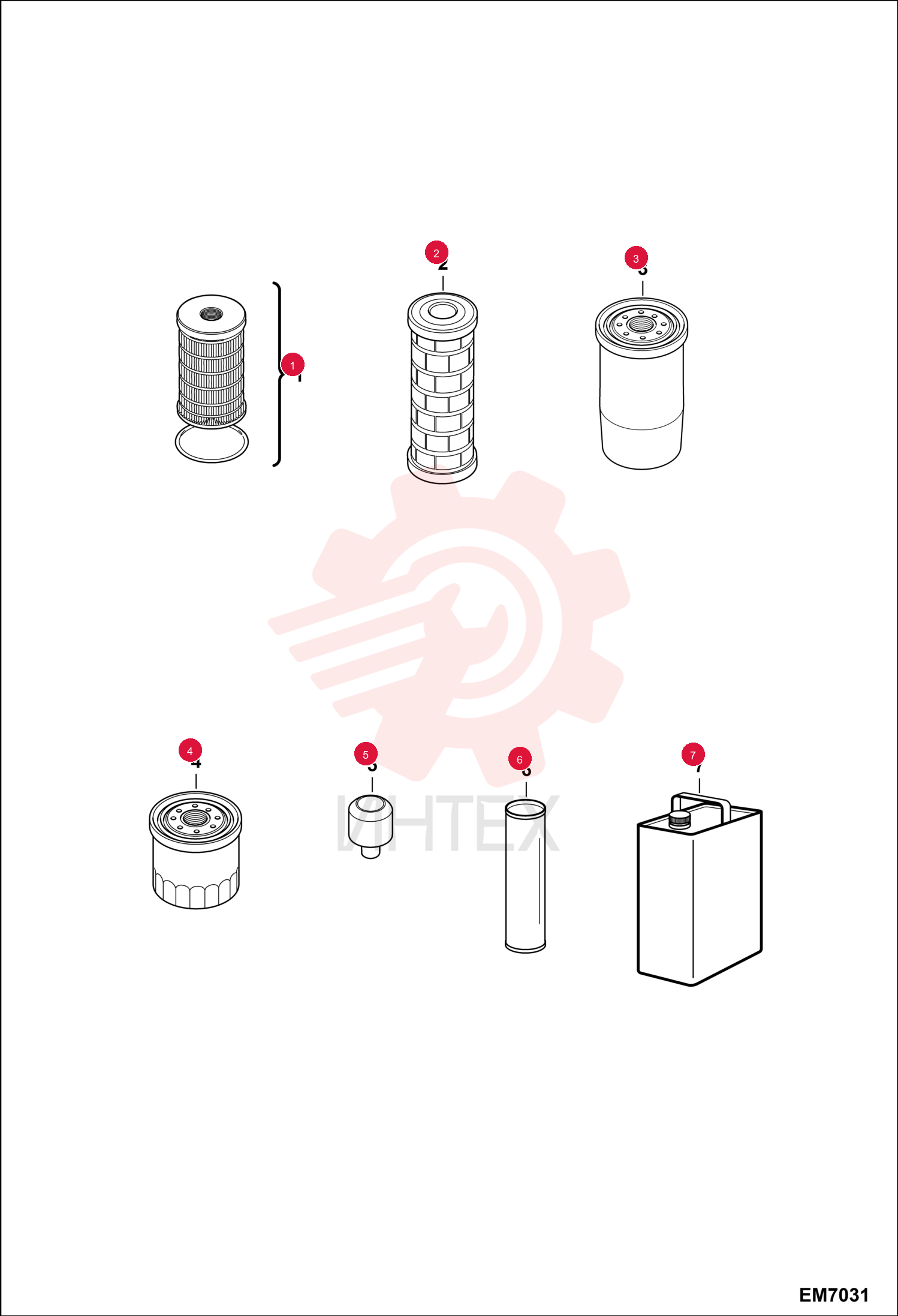 FUEL FILTER ELEMENT KIT 6911907 (2)