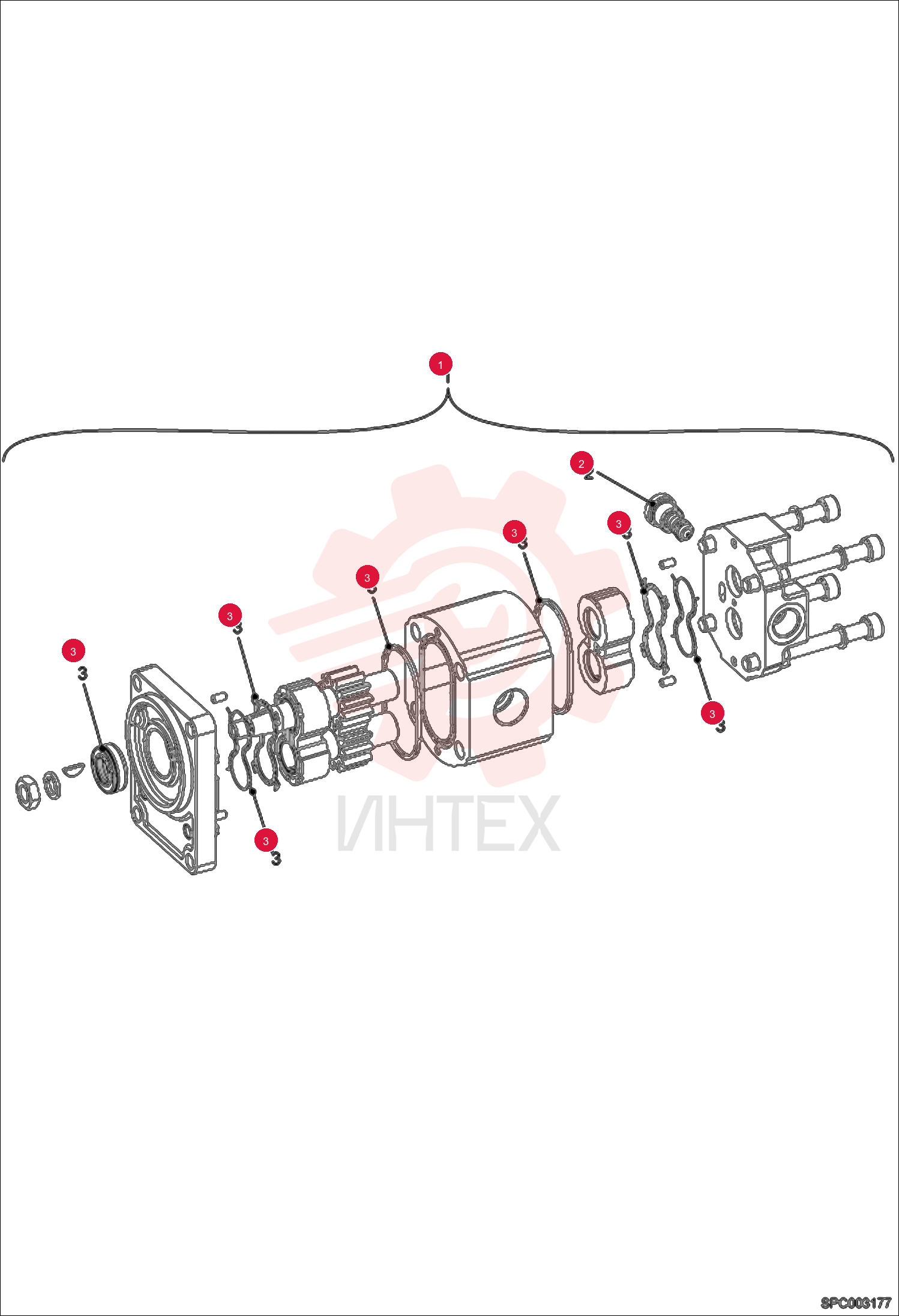Hydraulic motor (1 speed) (1)