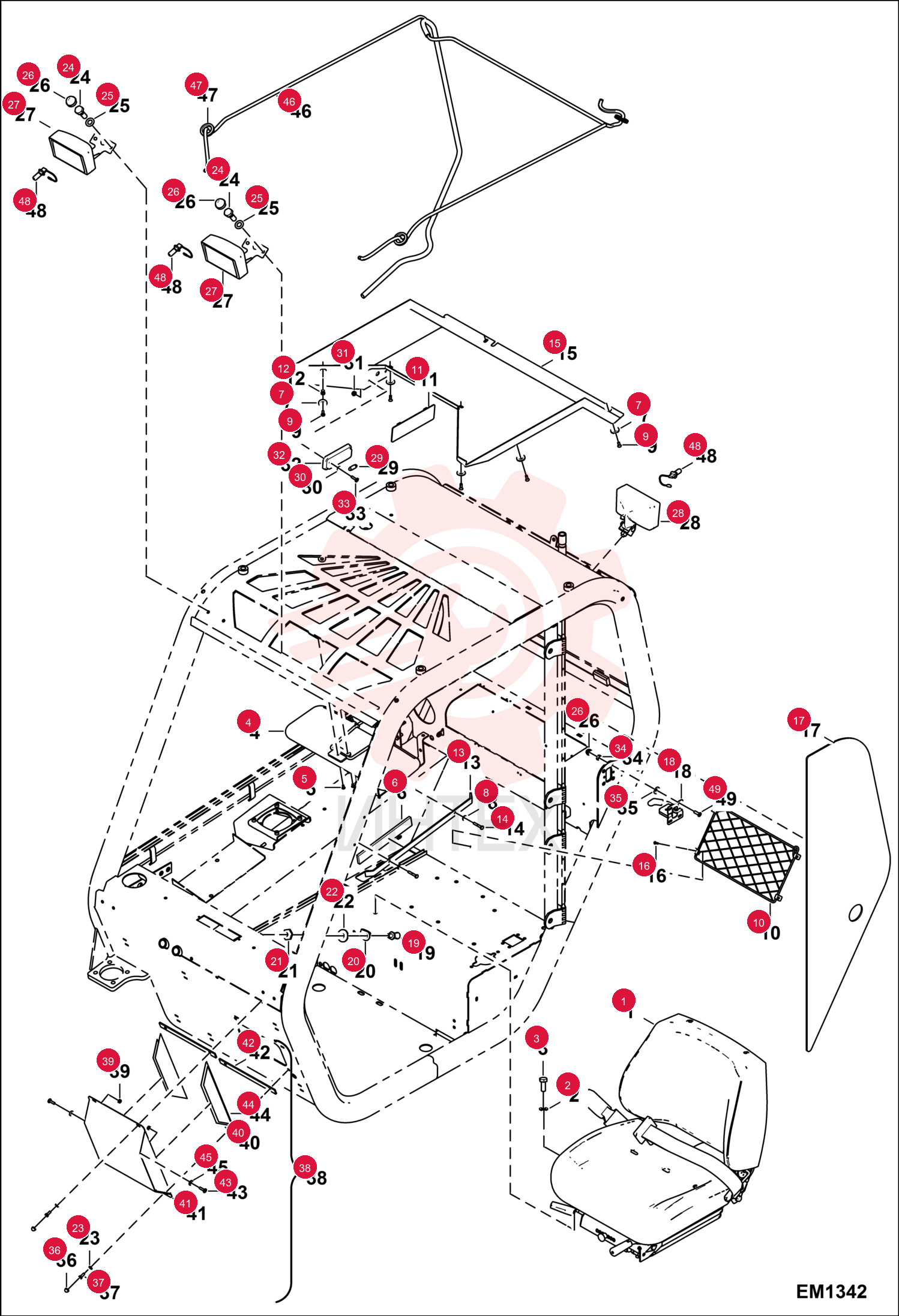 SEAT ASSEMBLY 6911769 (4)