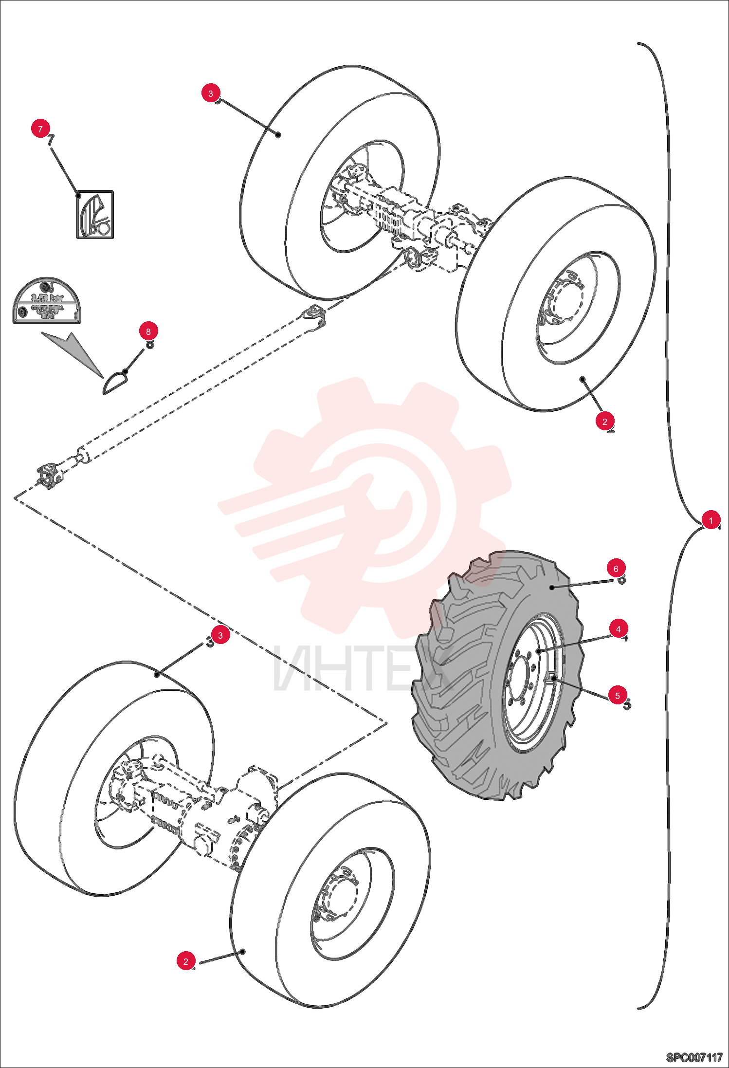 WHEEL ASSY, LH 6914957-O