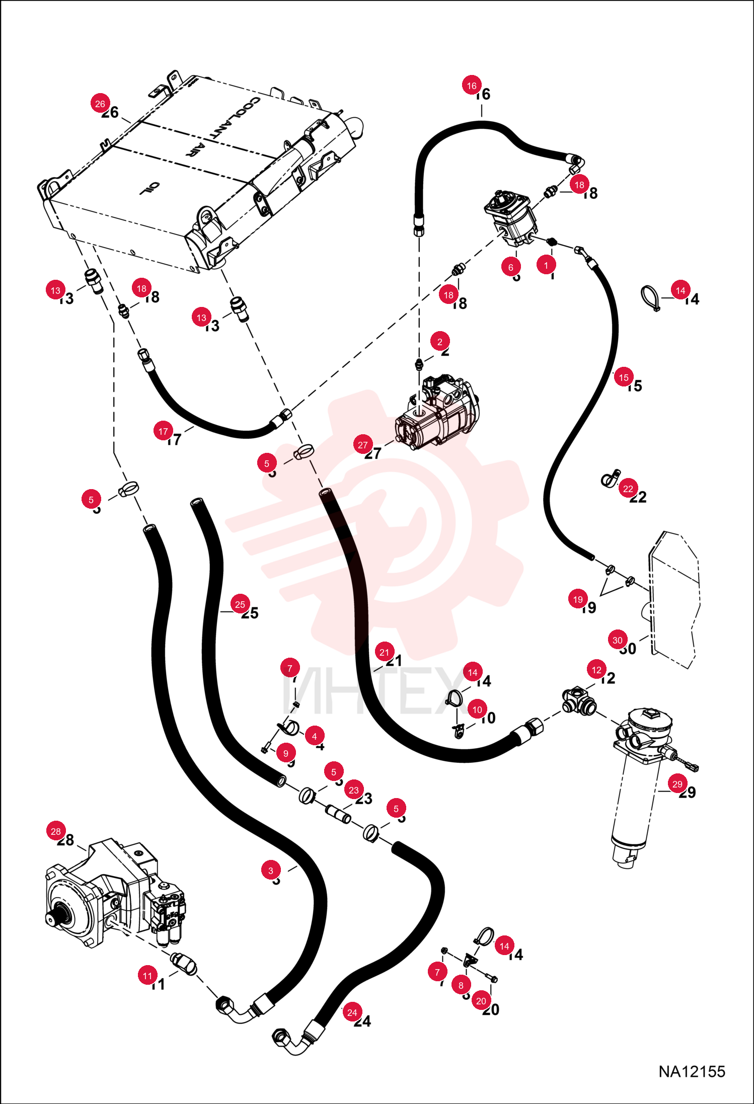 FITTING, HYD CONNECTOR 15KB0604 (1)