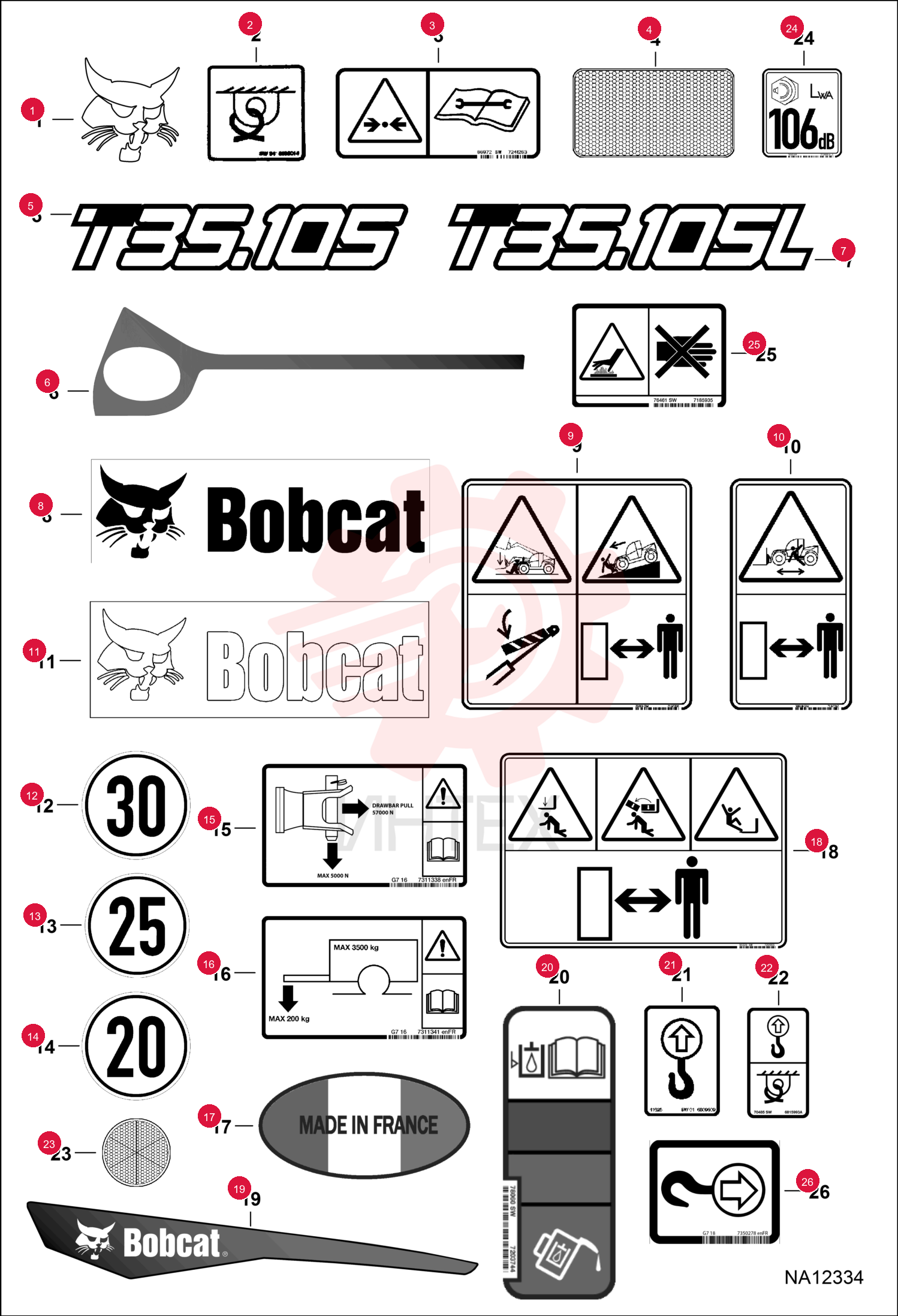 DECAL, LOGO BOBCAT HEAD 7253853 (1)