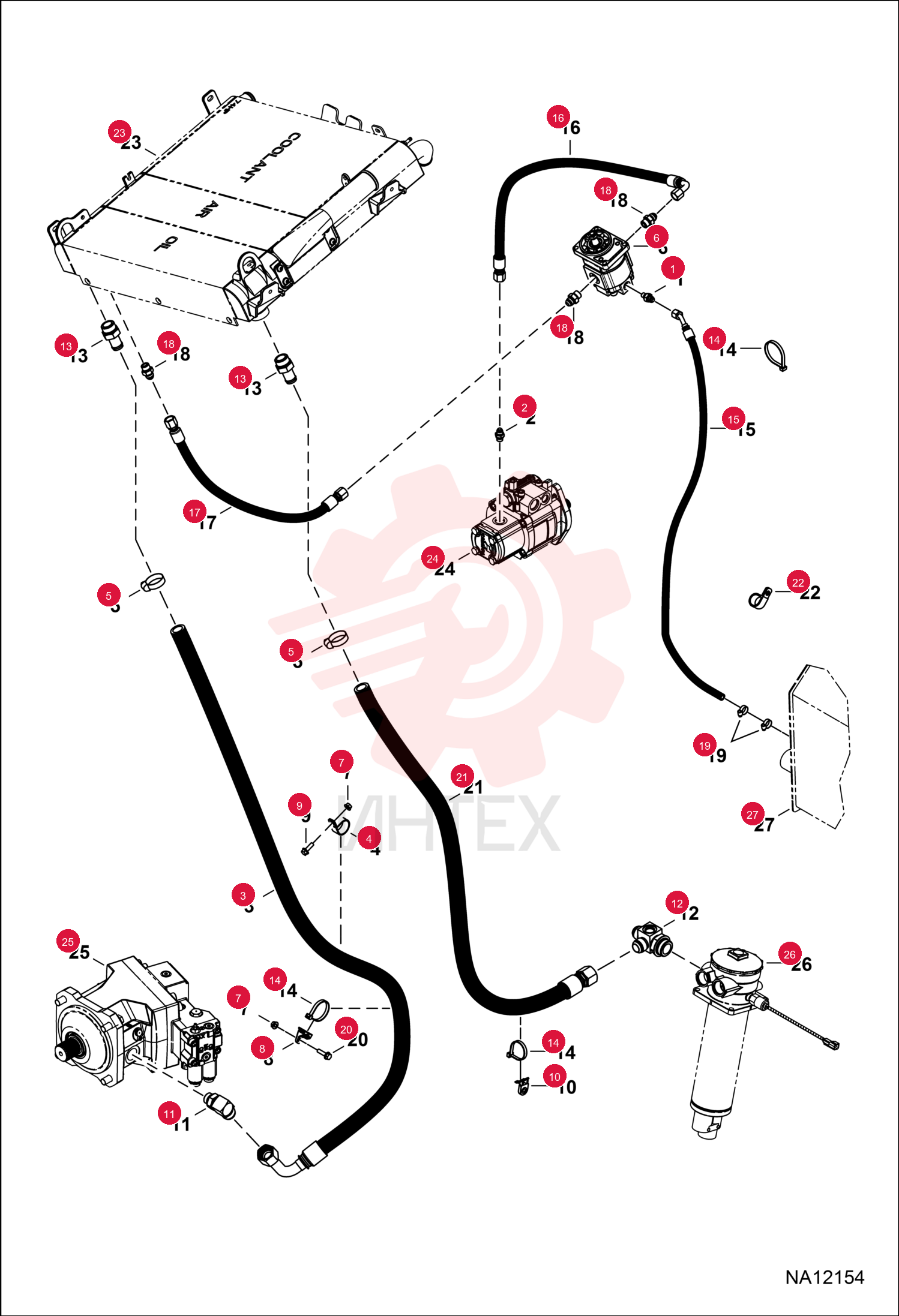 FITTING, HYD CONNECTOR 15KB0604 (3)