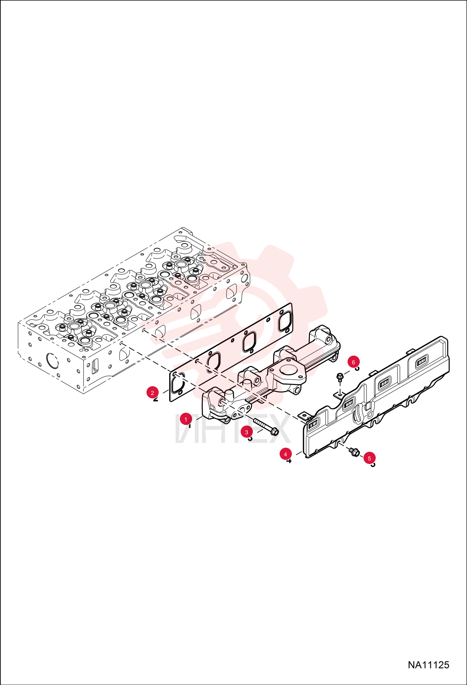 MANIFOLD, EXHAUST 7298795 (2)