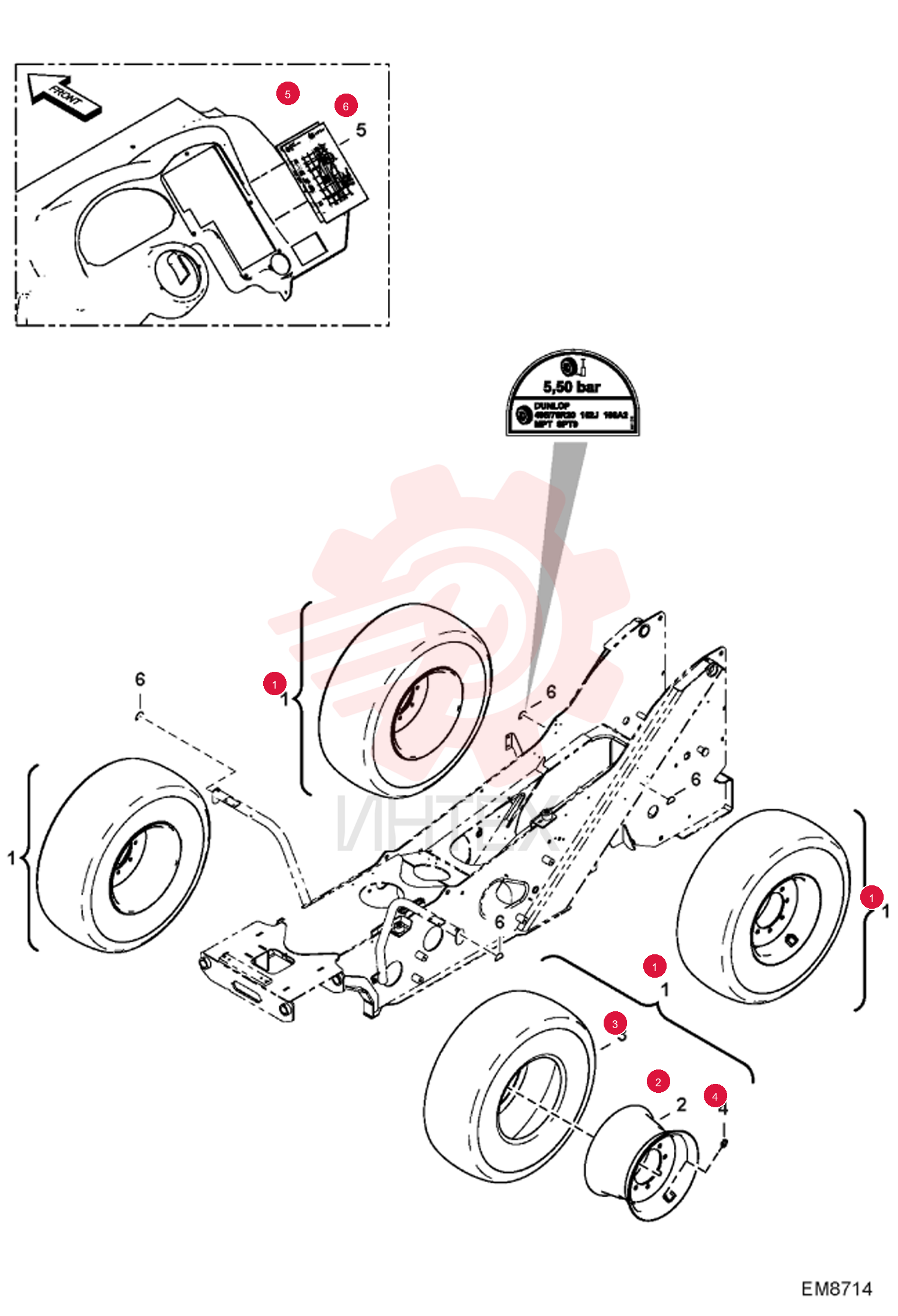 WHEEL ASSY 6915904-O (2)