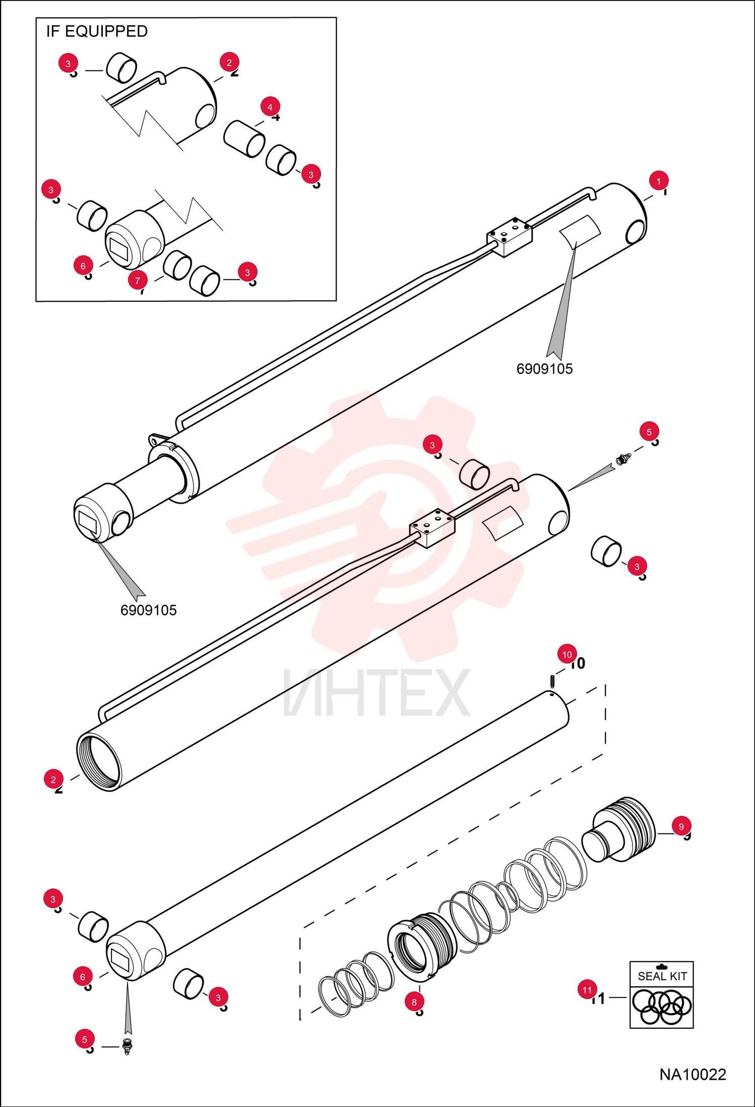 CYLINDER, LIFT 6909105 (2)