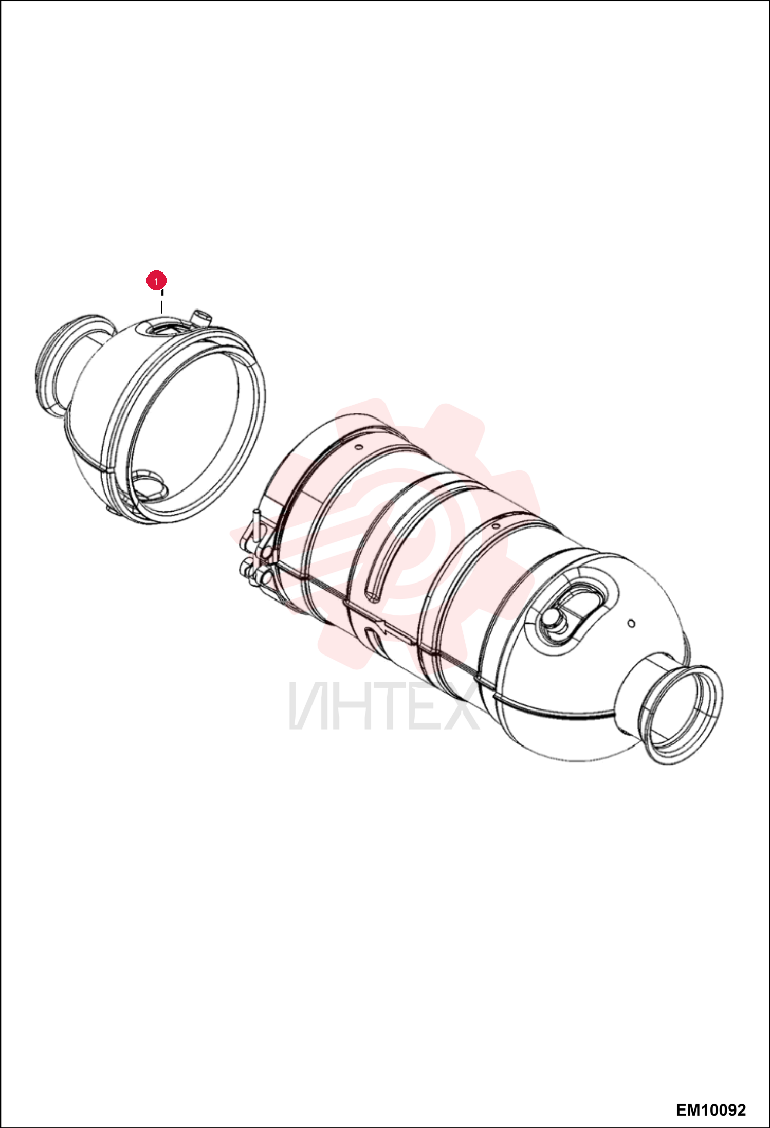EXHAUST, CATALYTIC MUFFLER 7028389