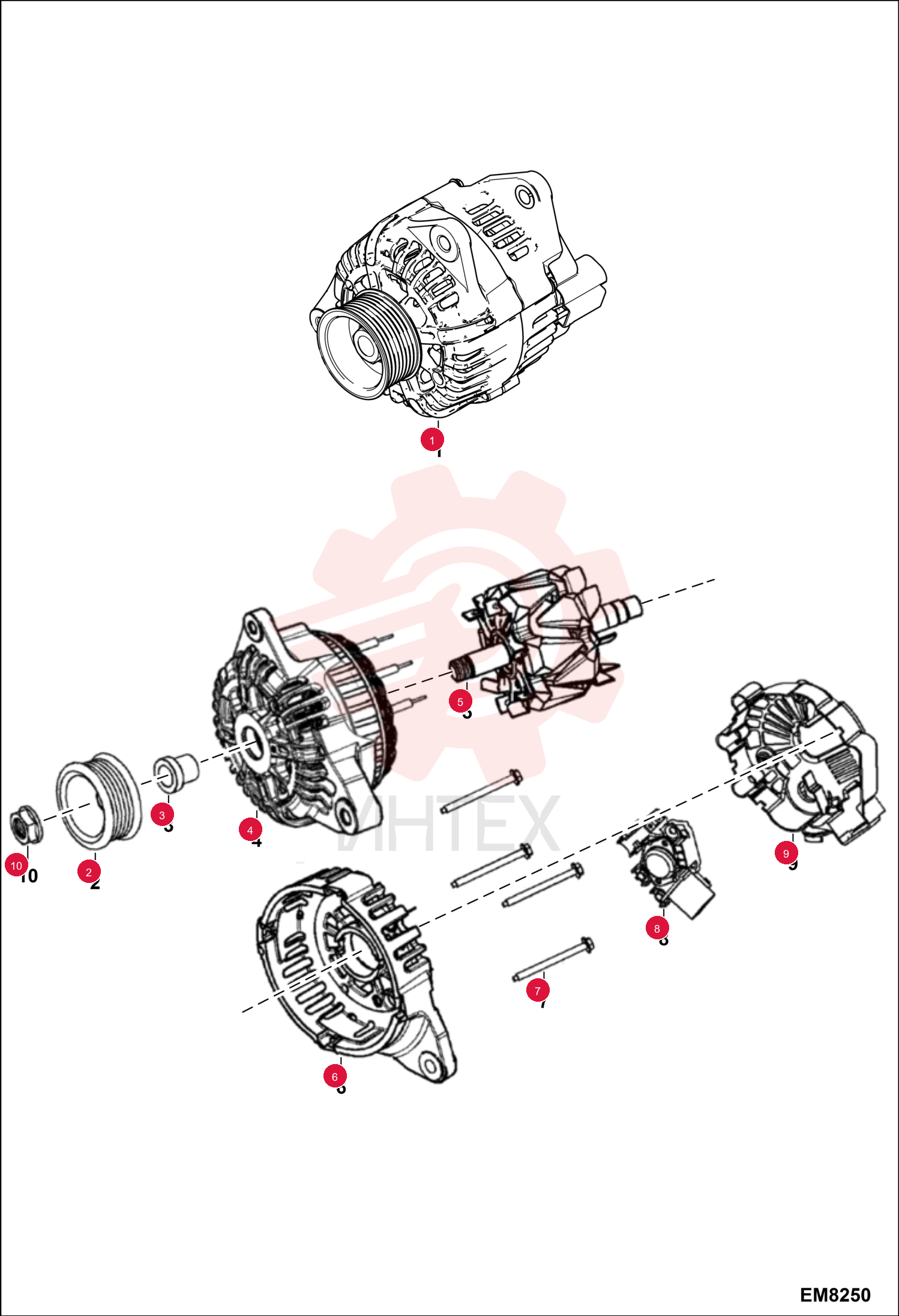 ALTERNATOR ENGINE 7167687