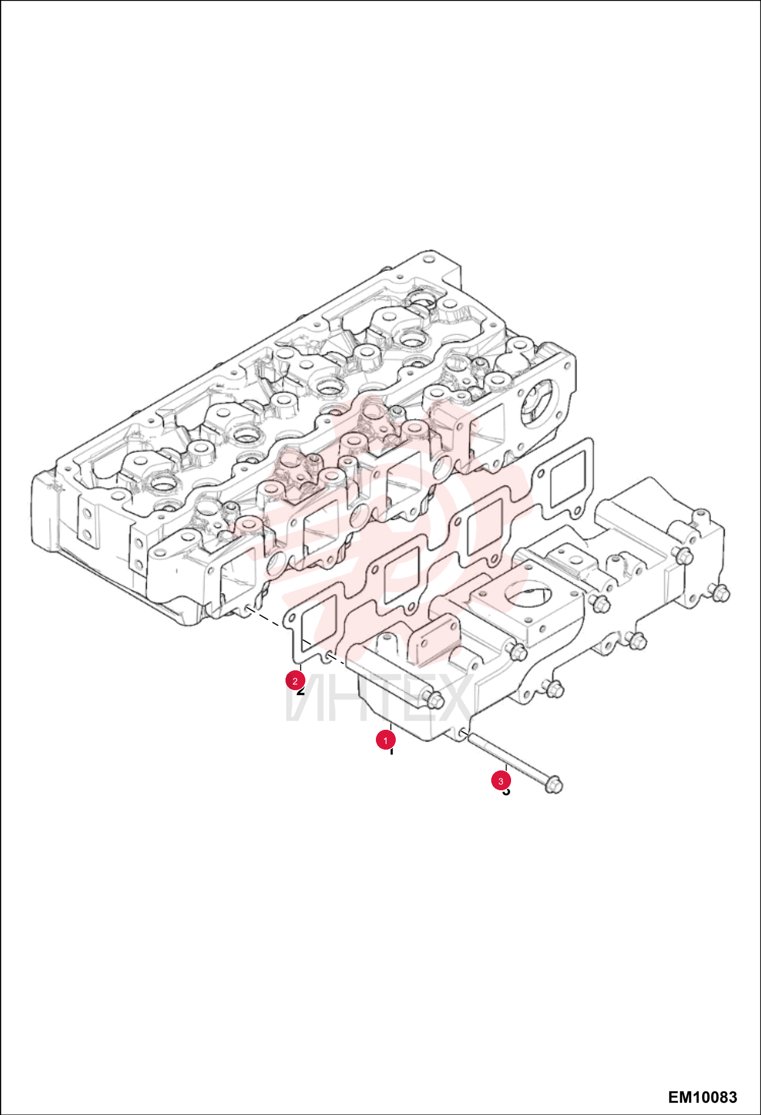 GASKET, INTAKE PIPE 7028311