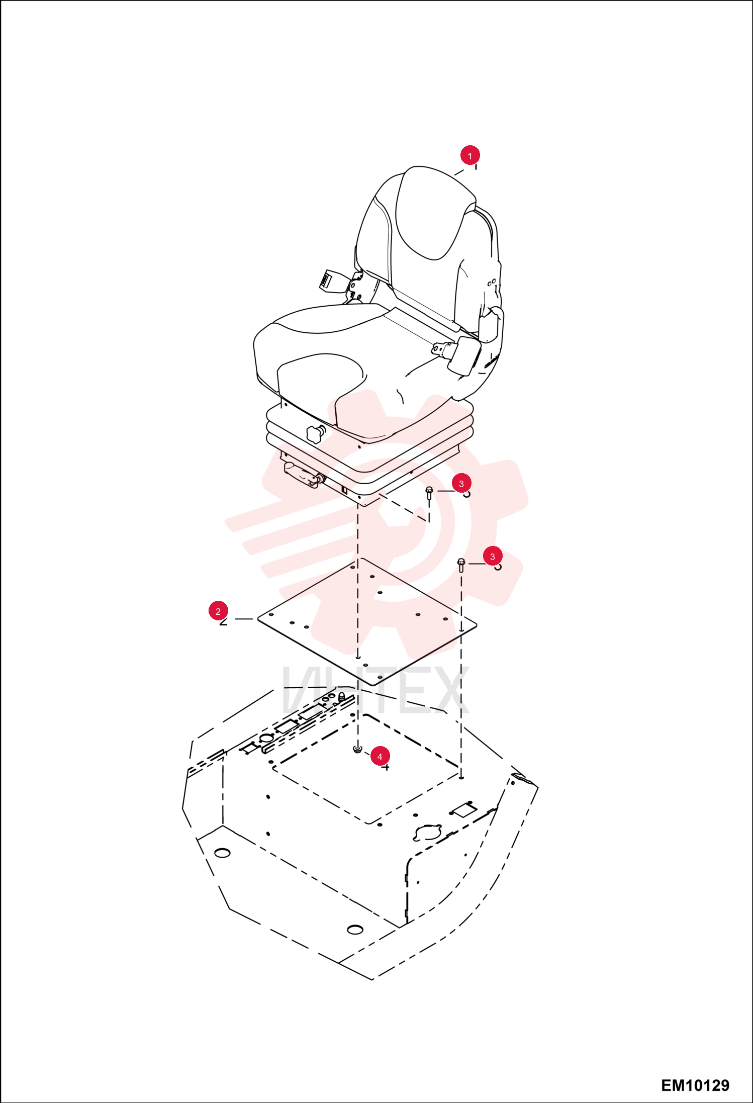 PLATE, SUPPORT SEAT 7221112