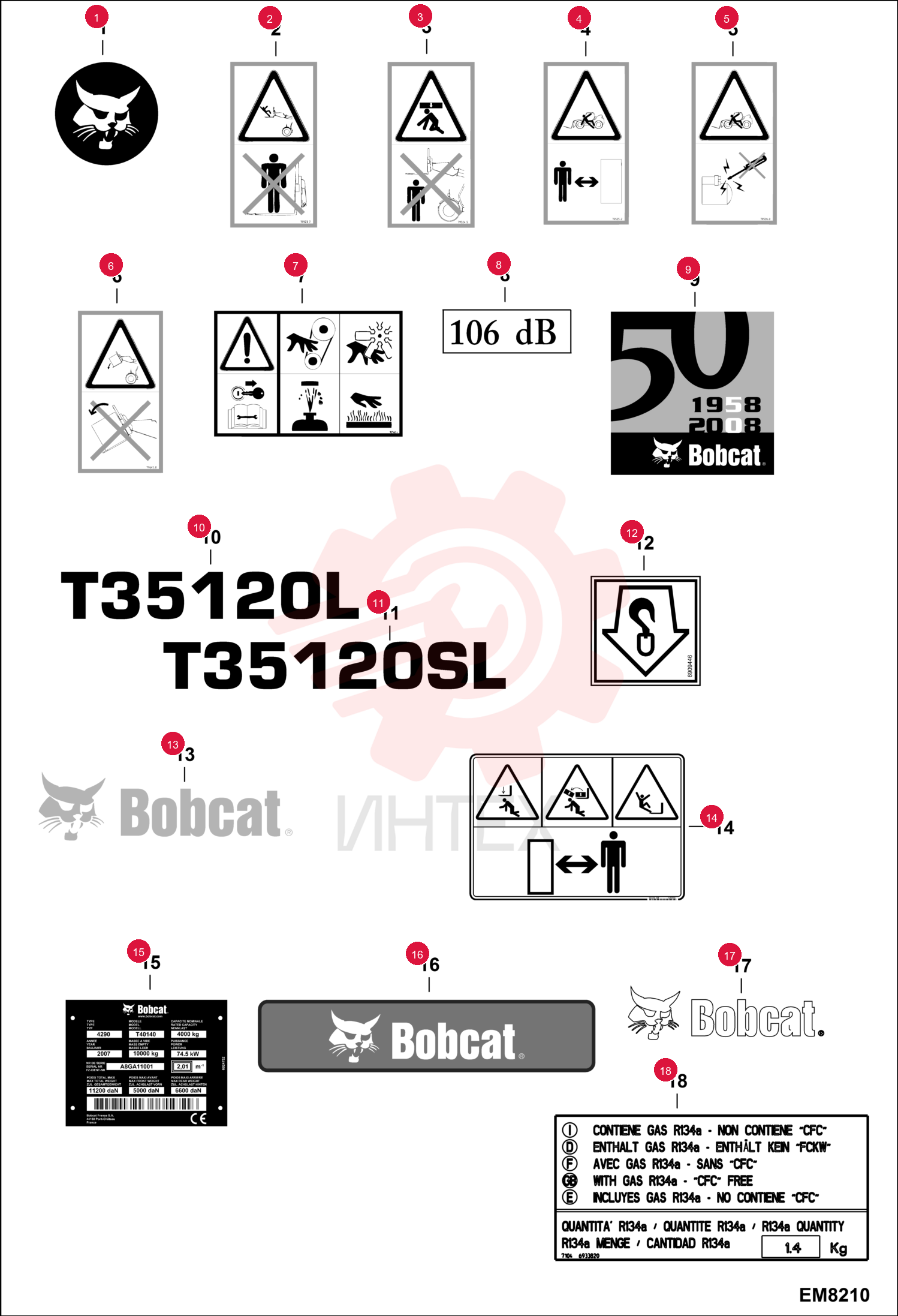 DECAL, BOBCAT LOGO 6927959 (1)