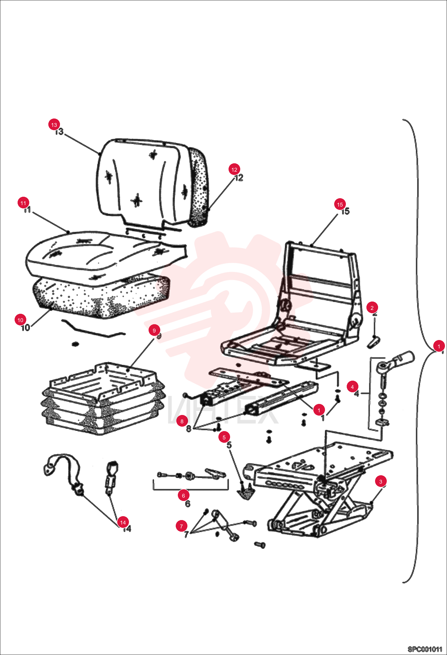 SEAT ASSEMBLY 6911769 (2)