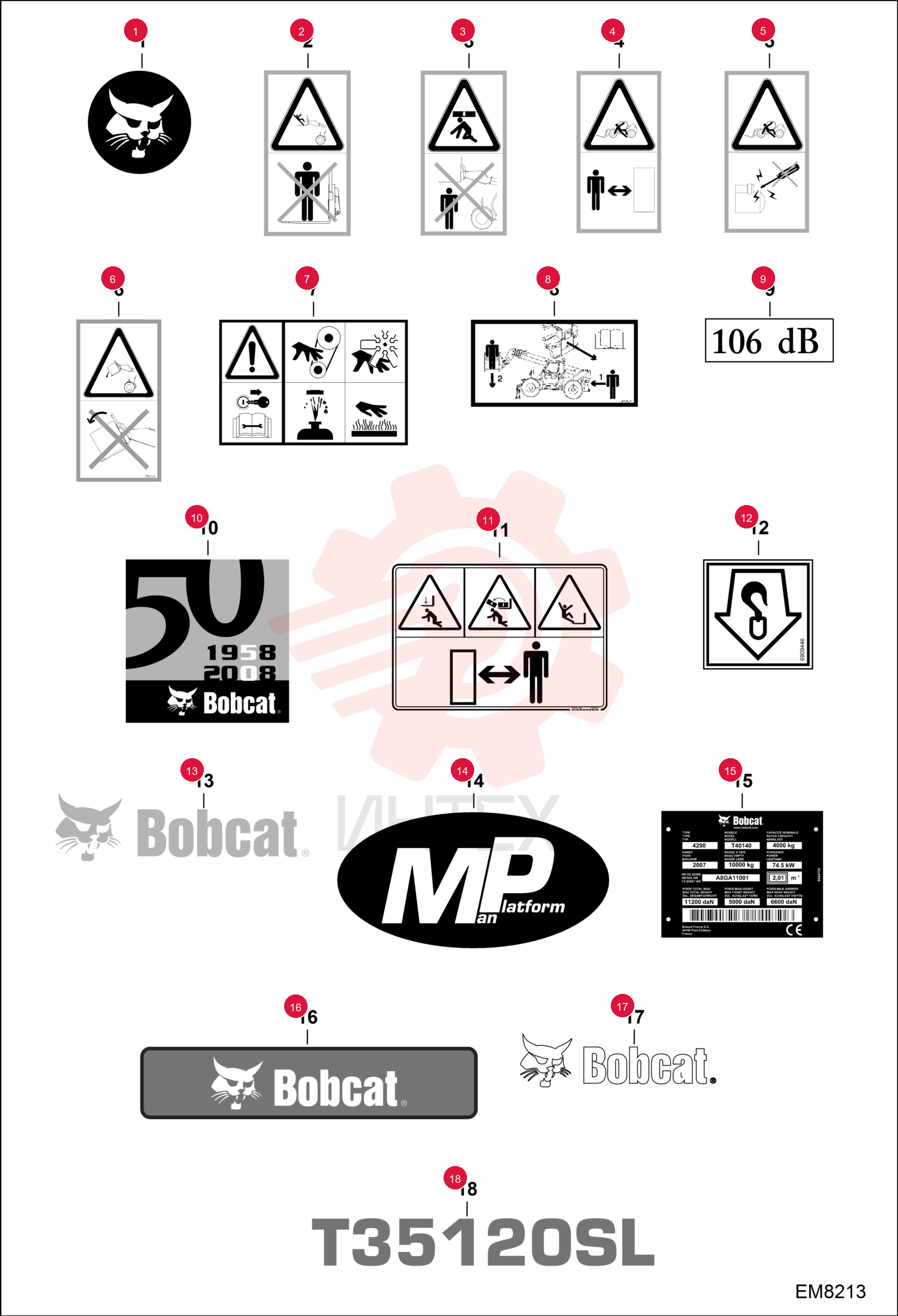 DECAL, BOBCAT LOGO 6927959 (2)