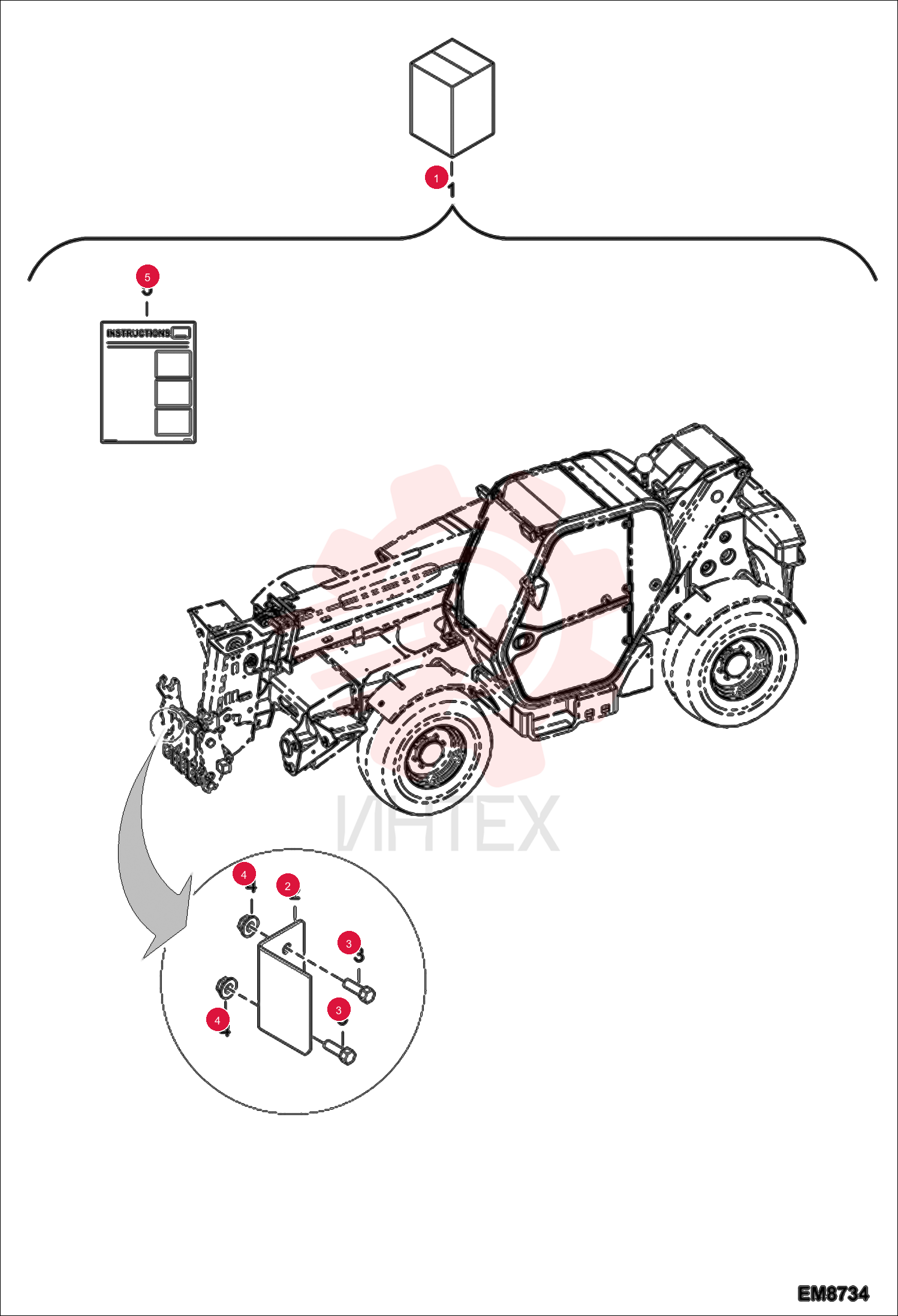 KIT TLS FOR WINCH (12/14M)