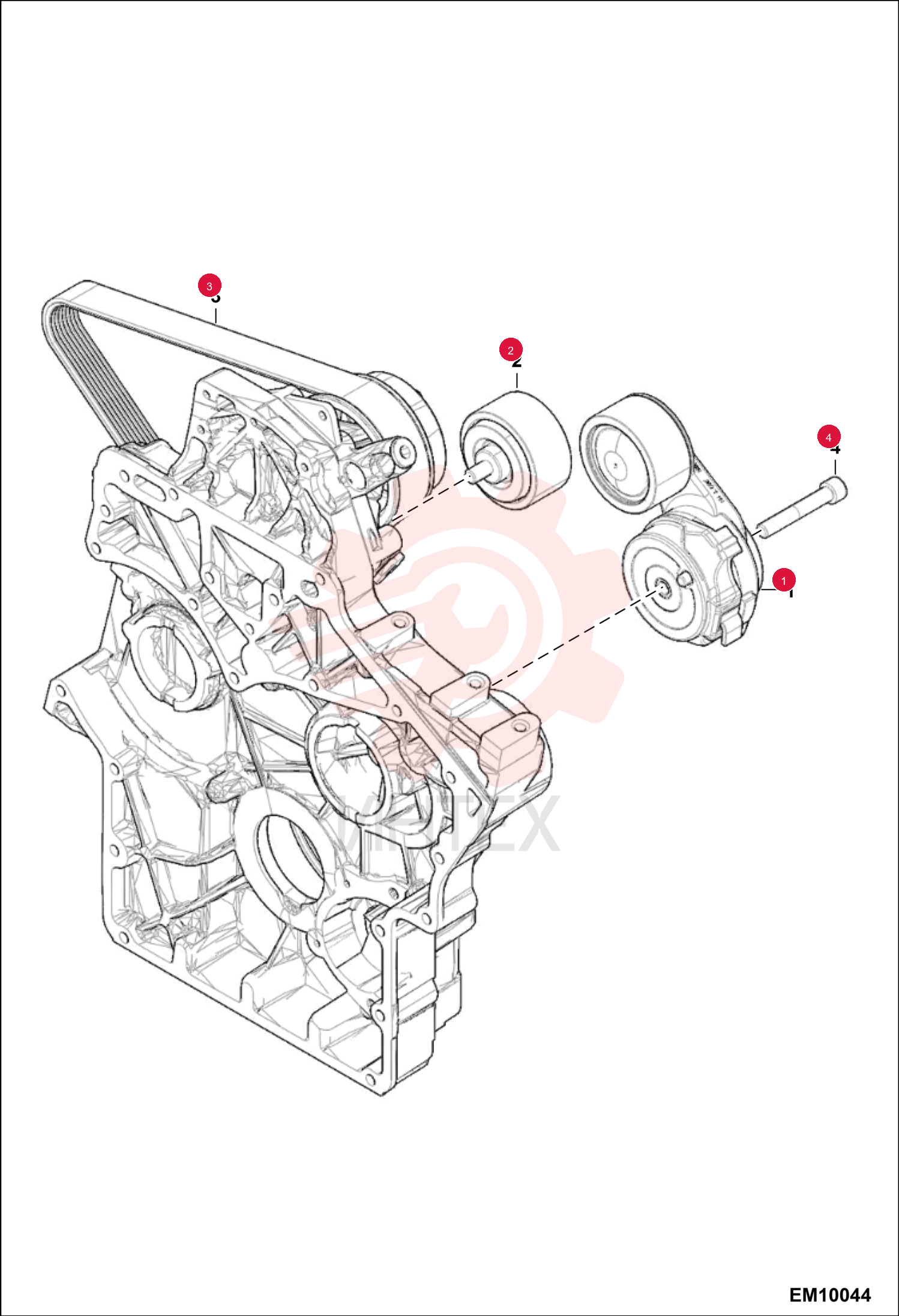 TENSIONNER, BELT 7028334