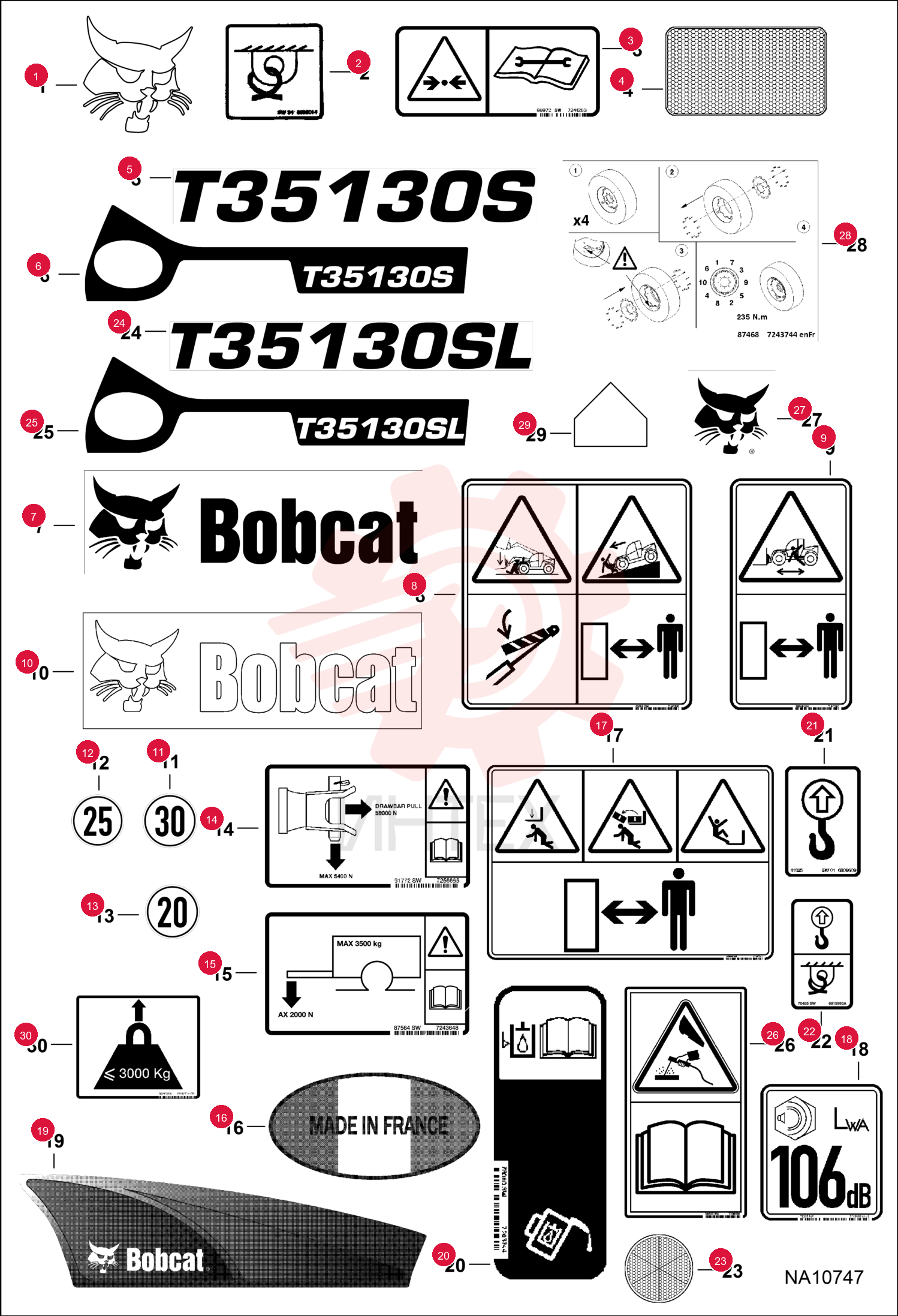 DECAL, LOGO BOBCAT HEAD 7197621 (2)