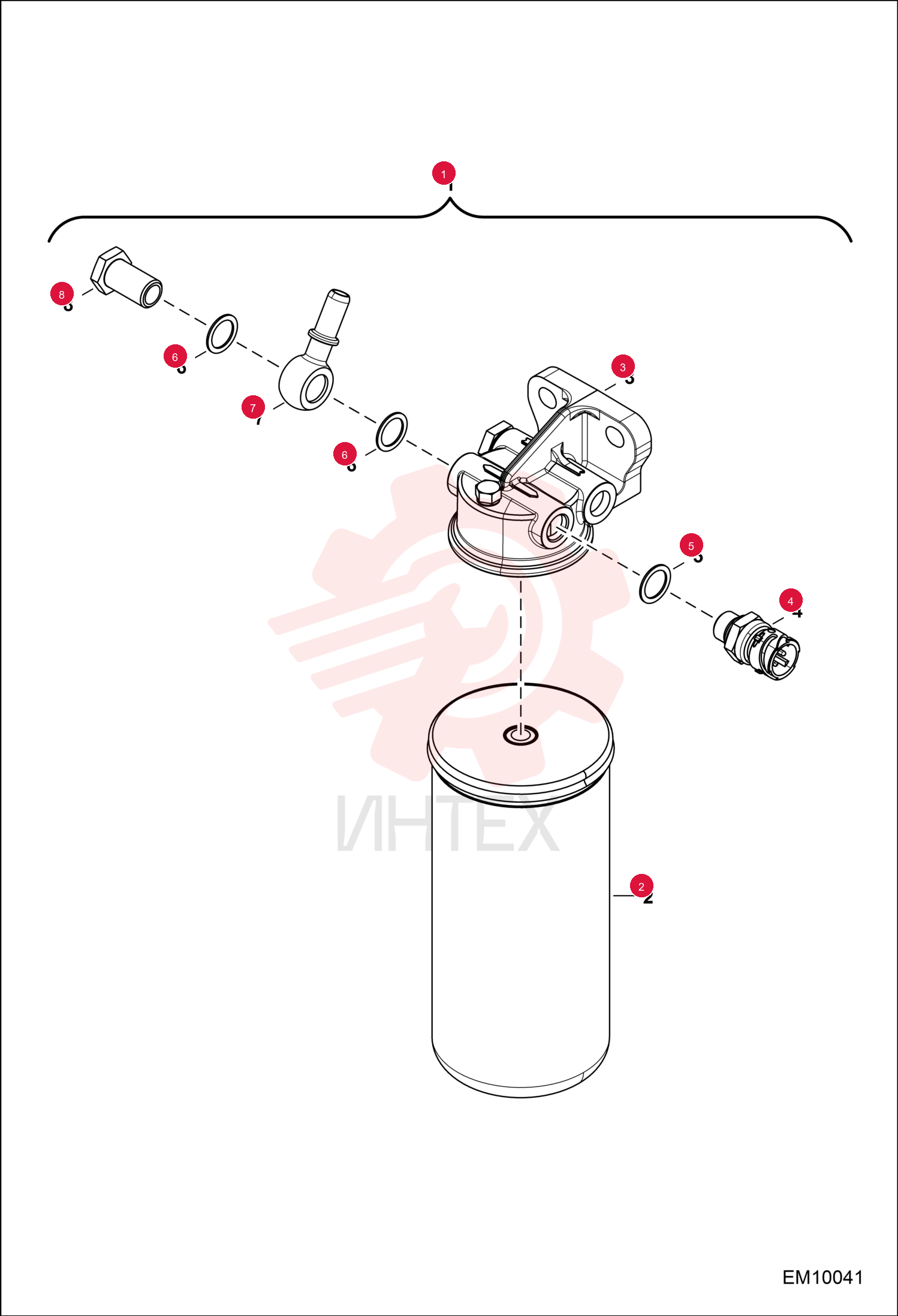 FILTER FUEL ASSY 7230613
