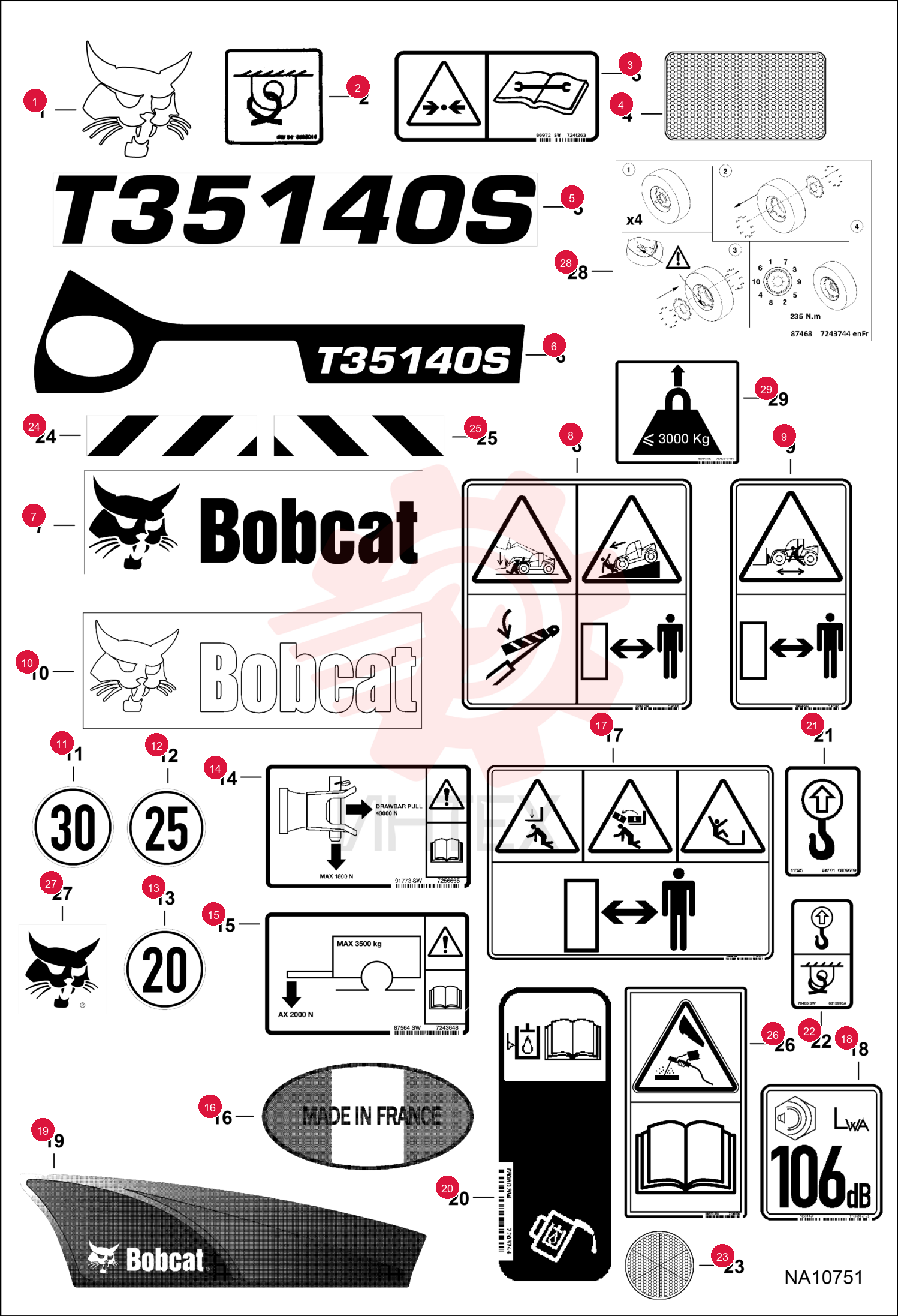 DECAL, LOGO BOBCAT HEAD 7197621 (2)