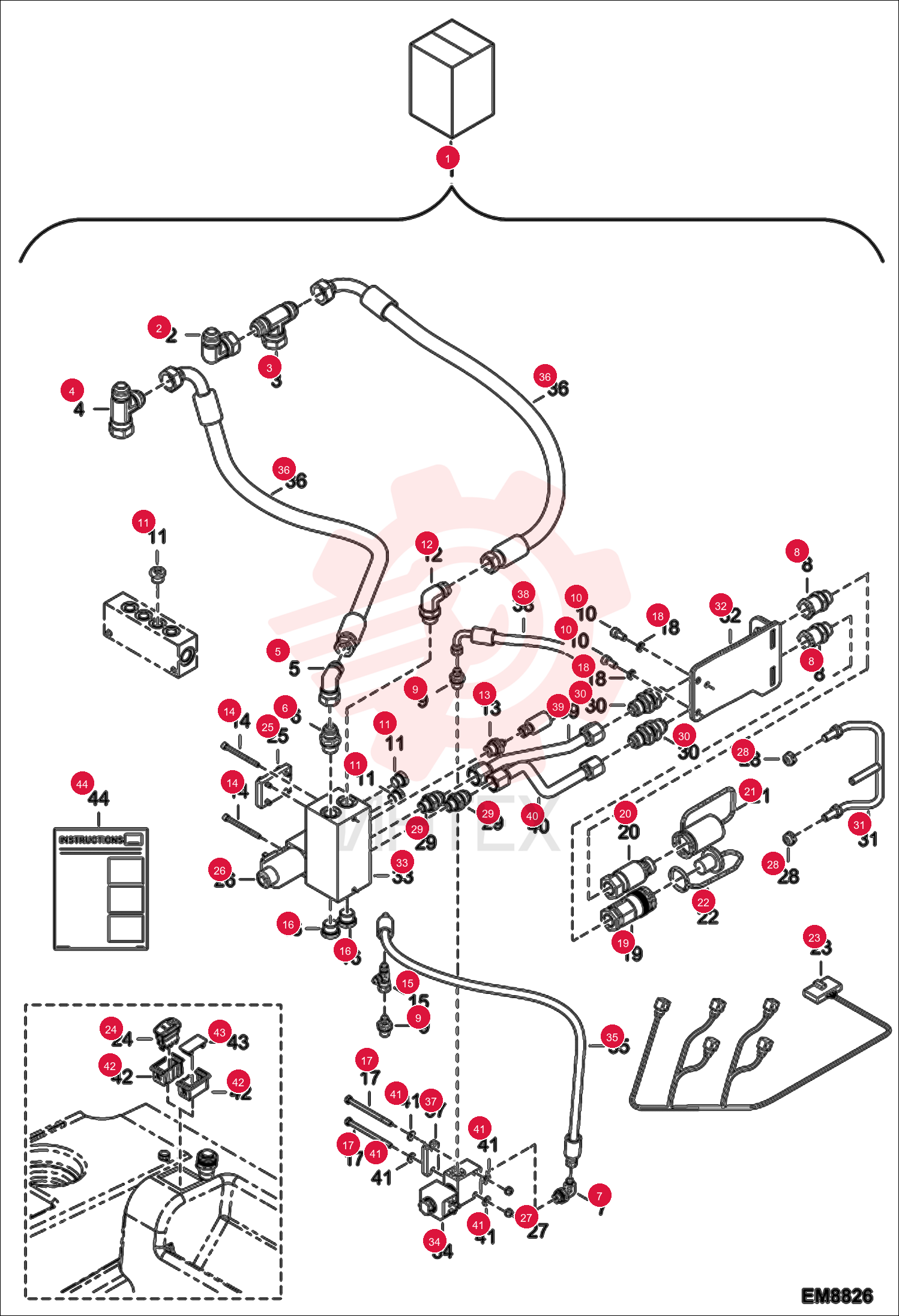 REAR AUXILIARY KIT (TIER 3)